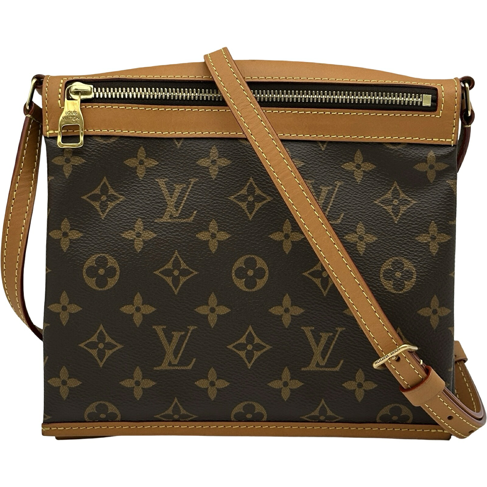 ルイ・ヴィトン LOUIS VUITTON ソミュール・メッセンジャーバッグ M44879 赤銅色 モノグラム帆布 レディース 伝達人御徒面子【中古】