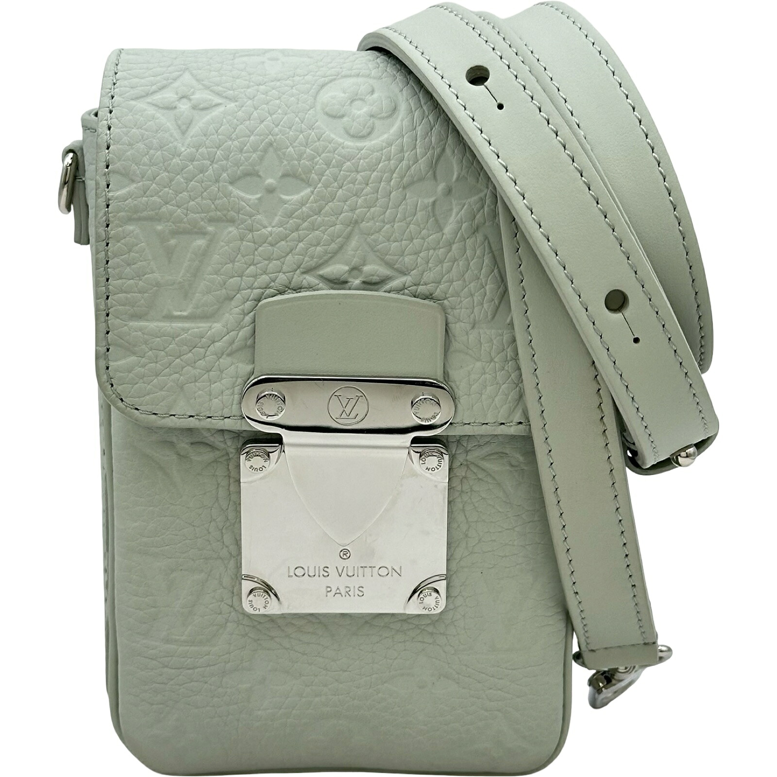 ルイ・ヴィトン LOUIS VUITTON Sロックヴェルティカル・ウエアラブルウォレット M82568 ライトグレー トリヨン・モノグラム メンズ ショルダーバッグ【中古】｜OKURA（おお蔵）店