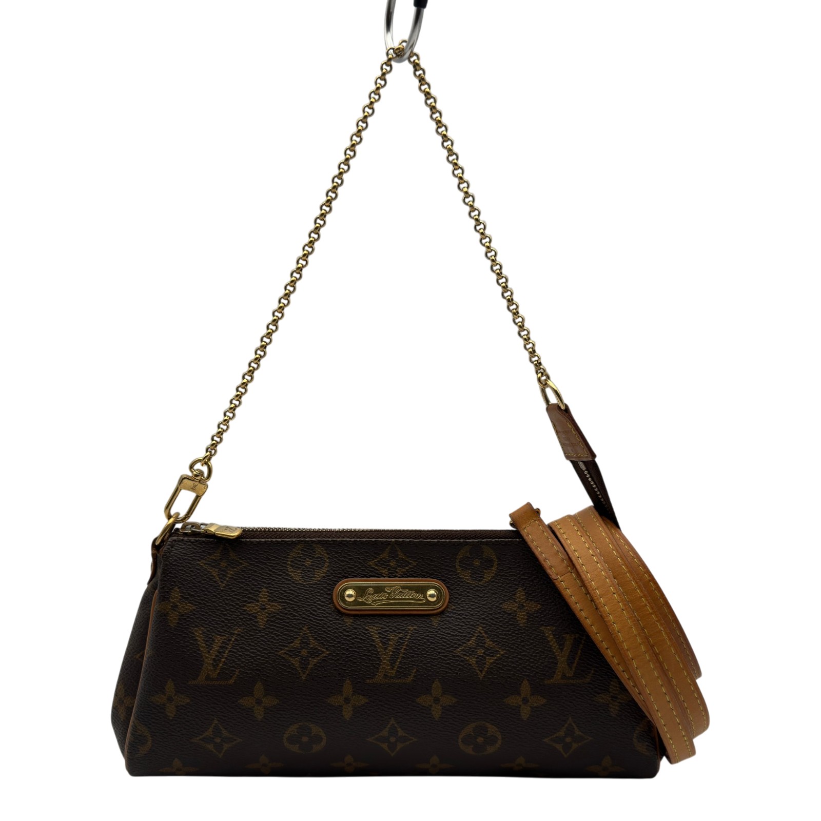 ルイ・ヴィトン LOUIS VUITTON エヴァ M95567 赤銅色 モノグラム/なめし革 レディース ショルダーバッグ【中古】