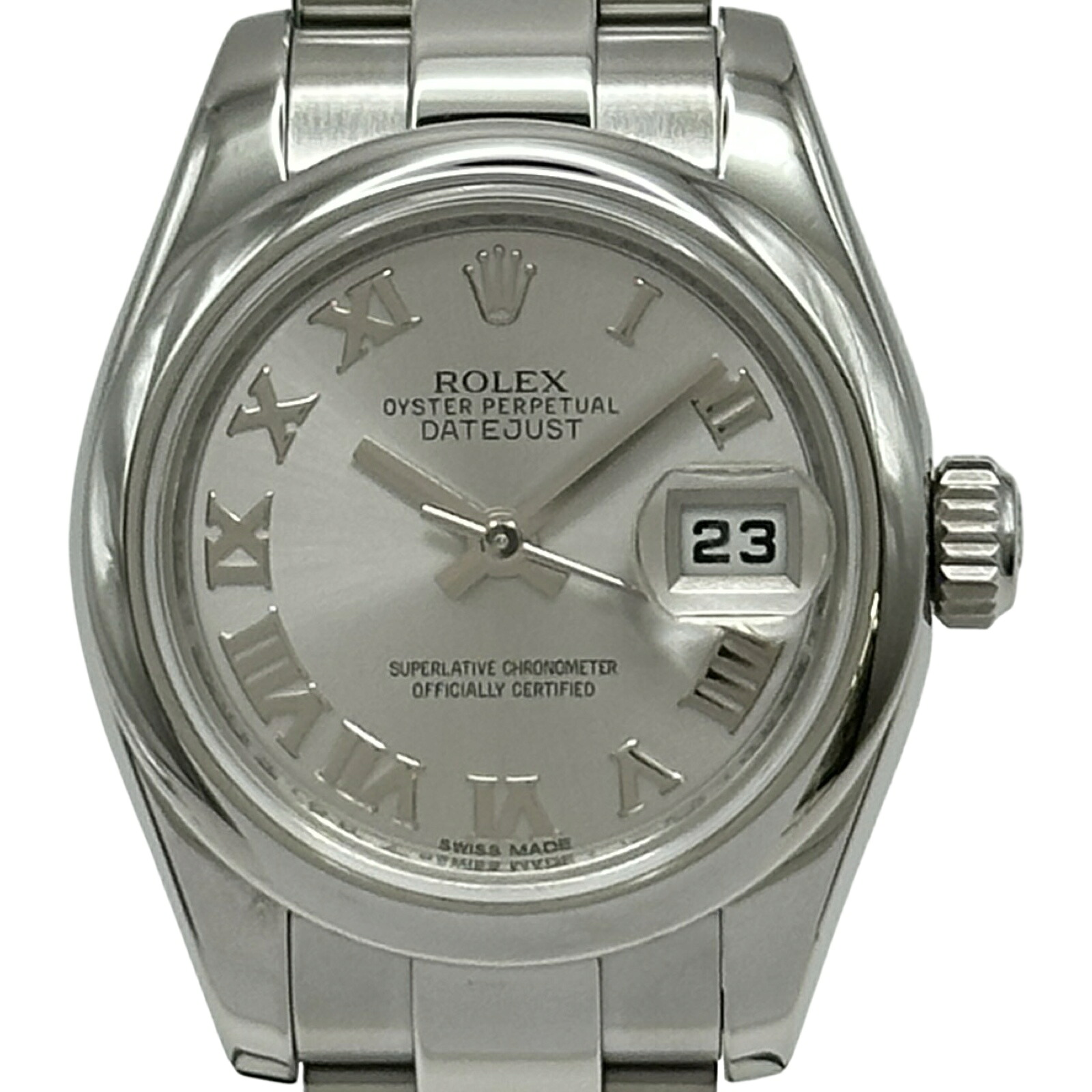 ロレックス ROLEX デイトジャスト26 179160 しろがね色 ステンレス鋼スチール写真 自動小銃一巻き レディース ウォッチ【中古】