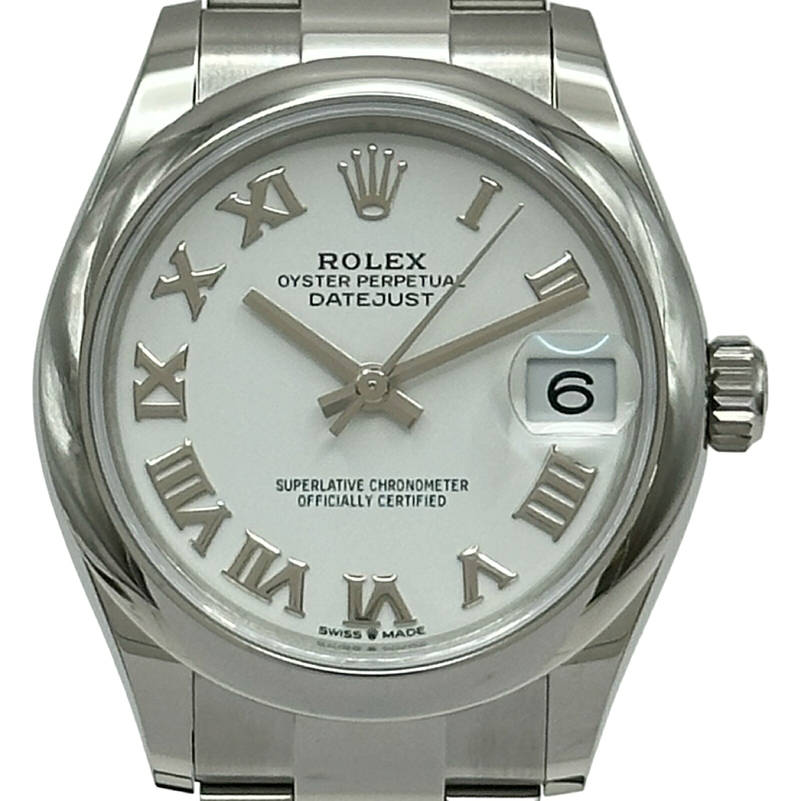 ロレックス ROLEX デイトジャスト31 278240 ホワイト ステンレススチール 自動巻き レディース 腕時計【中古】｜OKURA（おお蔵）店