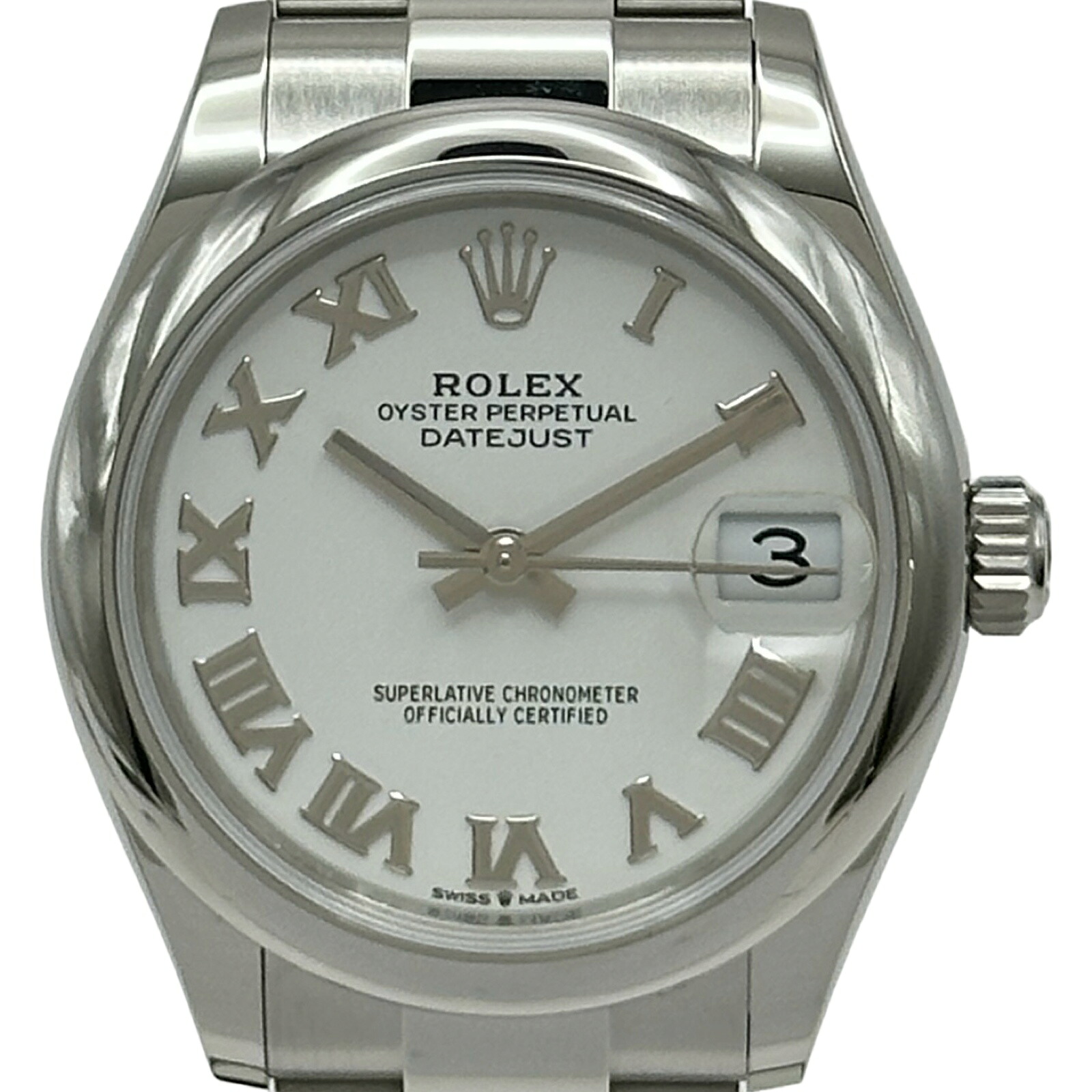 ロレックス ROLEX デイトジャスト31 278240 ホワイト ステンレススチール 自動巻き レディース 腕時計【中古】|OKURA(おお蔵)店