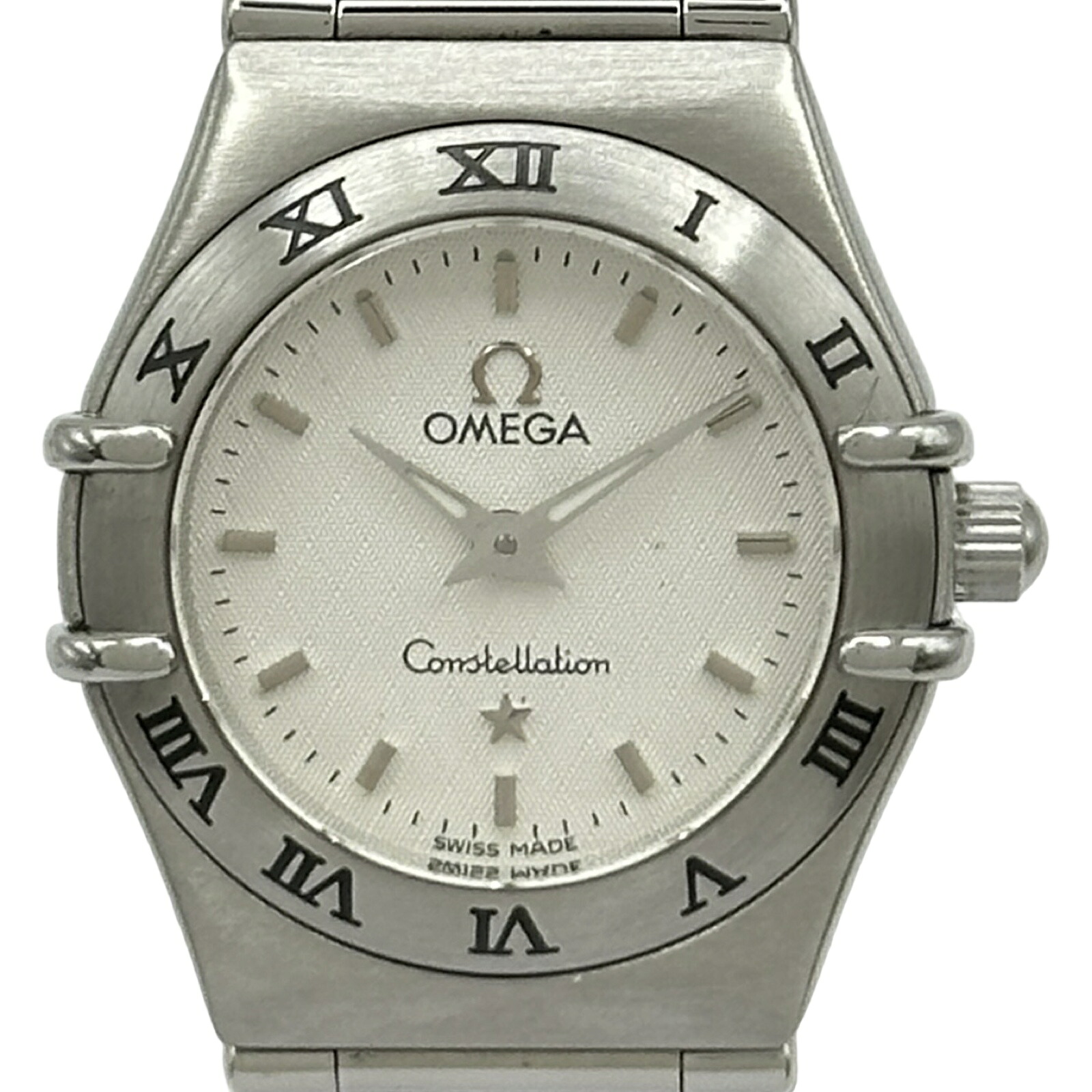 ゼロ OMEGA コンステレーション 1572.30 しろがね色 ステンレス鋼スチール写真 石英 レディース ウォッチ【中古】
