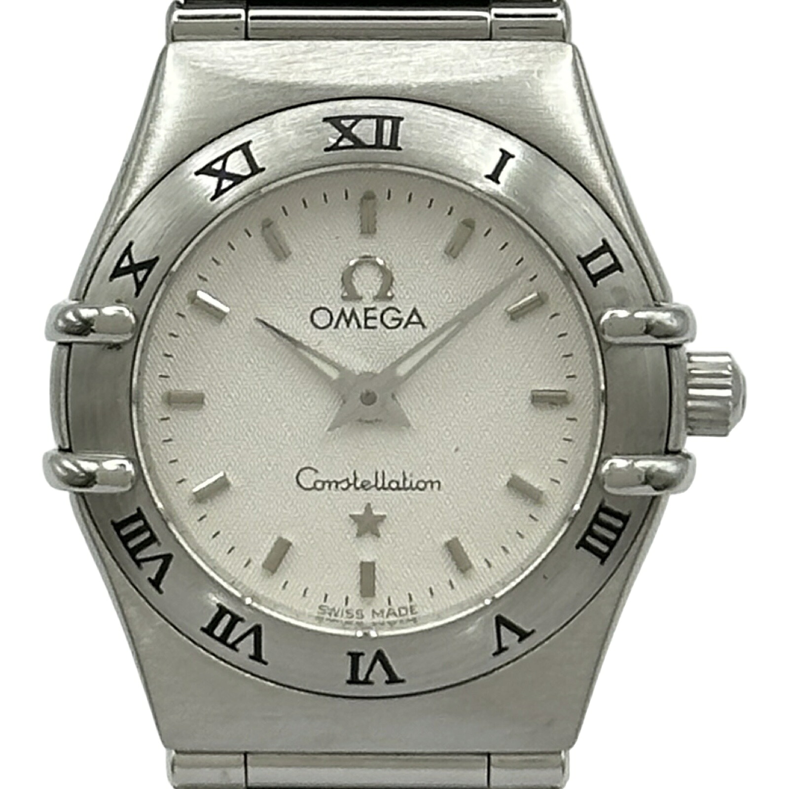 ゼロ OMEGA コンステレーション ミニ 1562.30 しろがね色 ステンレス鋼スチール写真 石英 レディース ウオッチ【中古】