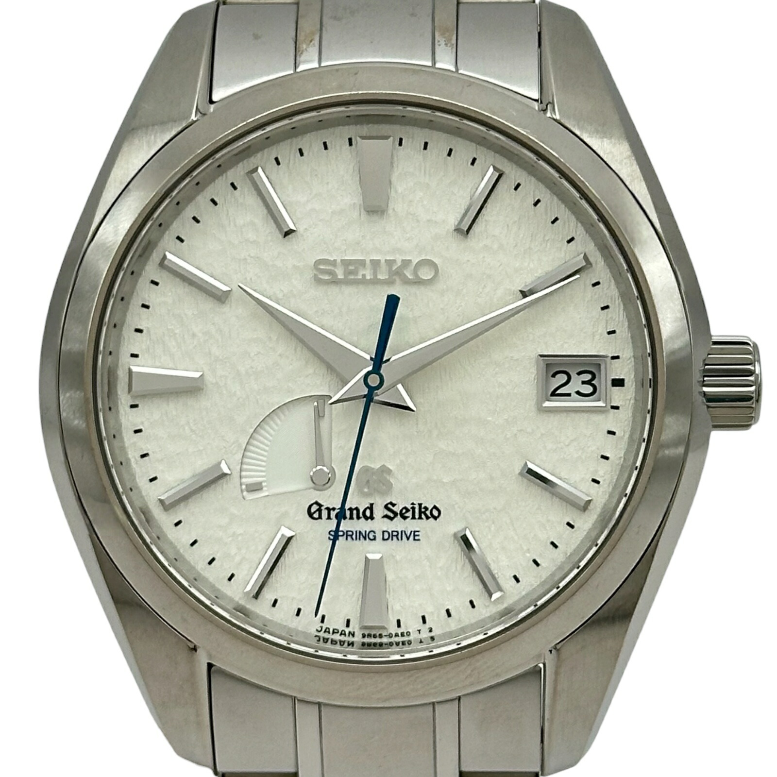 地びたセイコー Grand Seiko ヘリテージコレクション 春月運転 SBGA011(9R65-0AE0) 白砂糖 チタン 自動小銃一巻き メンズ ウオッチ【中古】