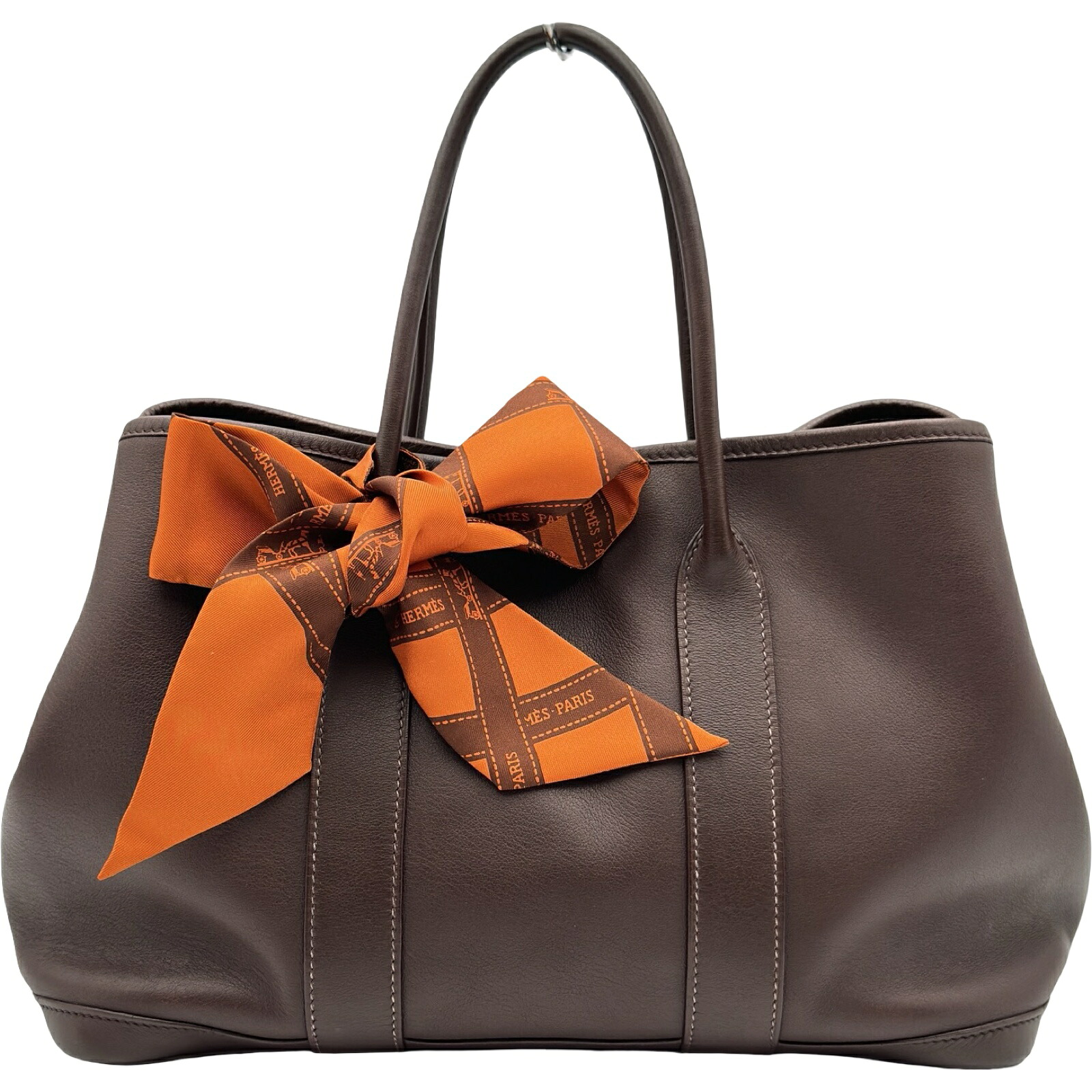 エルメス HERMES ガーデンツイリーTPM □I刻 ハバナ スイフト レディース トートバッグ ハンドバック【中古】
