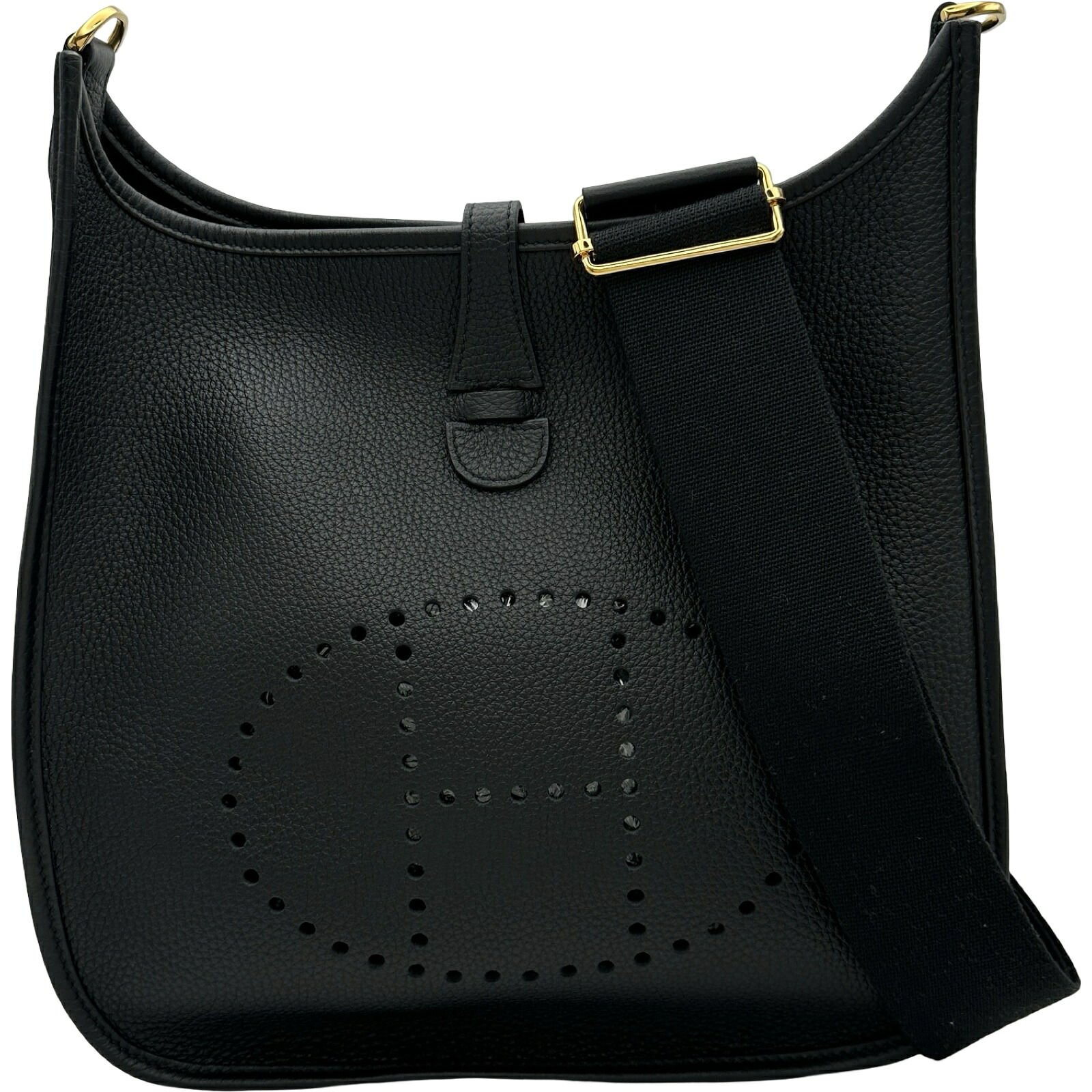エルメス HERMES エヴリン3 PM Y目じるし 黒いこと ゴールド金具 トリヨン レディース ショルダーバッグ【中古】