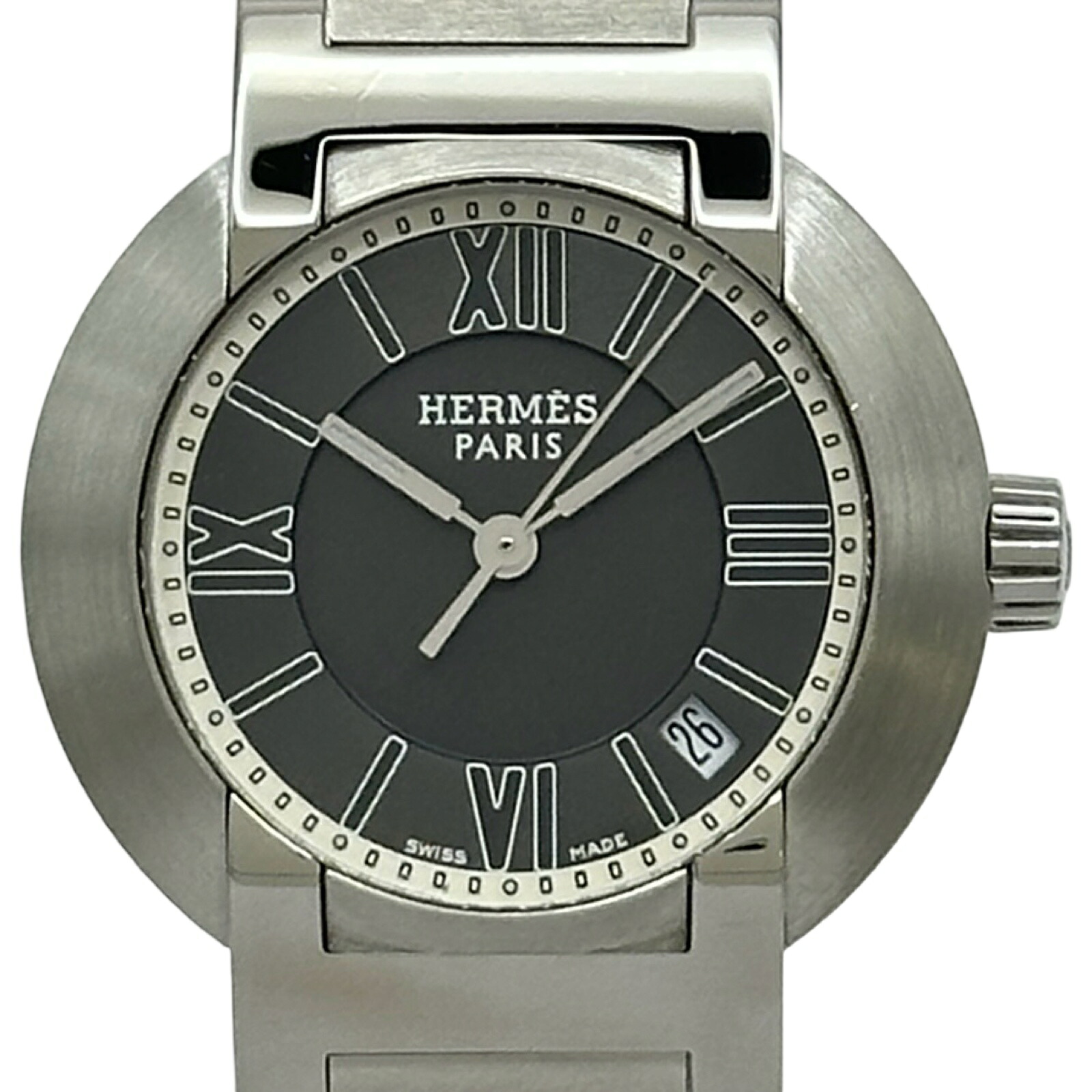 エルメス HERMES ノマード NO1.210 黒いこと ステンレス鋼スチール写真 他 レディース ウォッチ【中古】