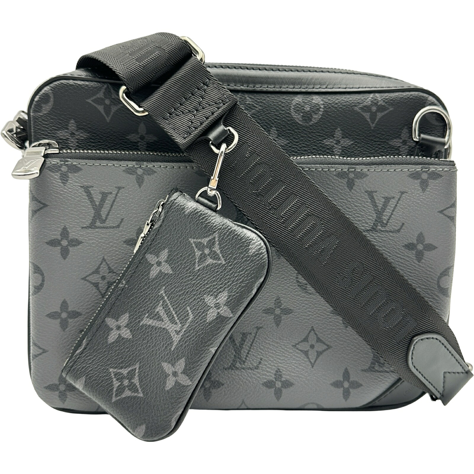 ルイ・ヴィトン LOUIS VUITTON 3重協奏曲伝達人 M69443 黒いこと モノグラム・エクリプス メンズ ショルダーバッグ【中古】