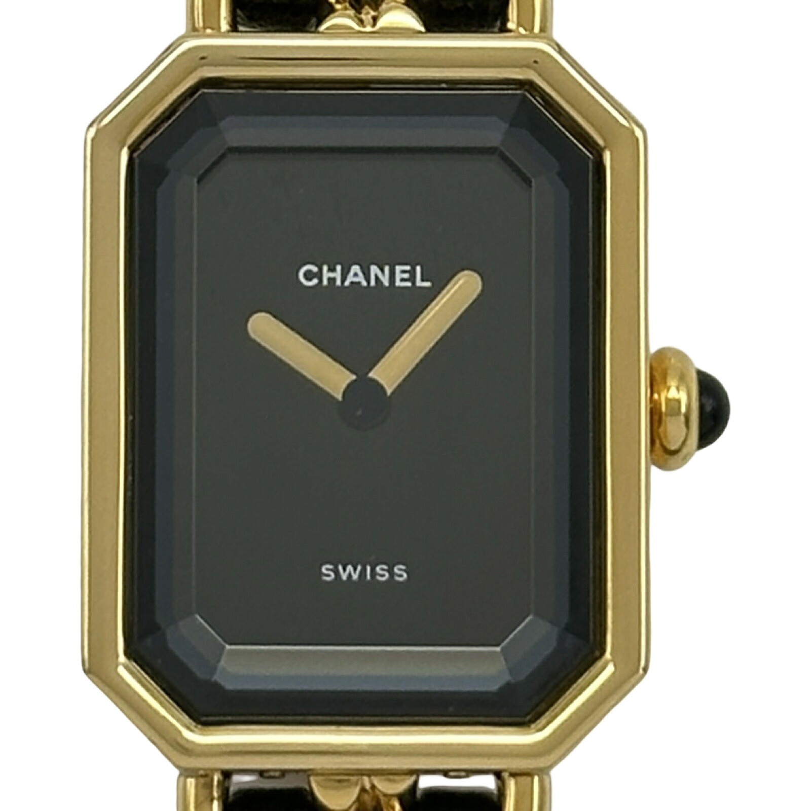 シャネル CHANEL プルミエール L H0001 黒いこと メッキ 石英 レディース ウオッチ【中古】