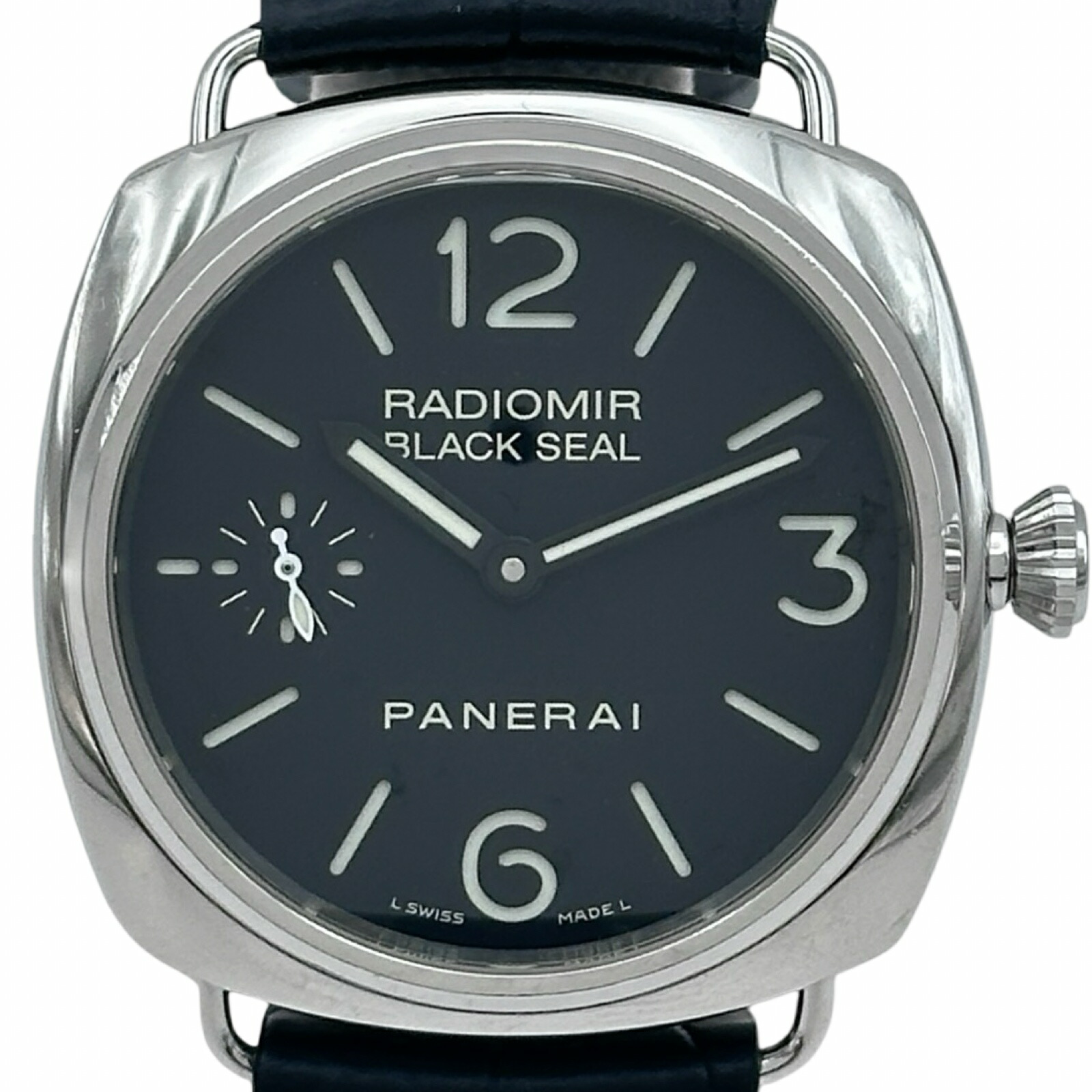 パネライ PANERAI ラジオ受信機食用粉 黒いこと消印 PAM00183 黒いこと ステンレス鋼スチール写真 手一巻き メンズ ウオッチ【中古】