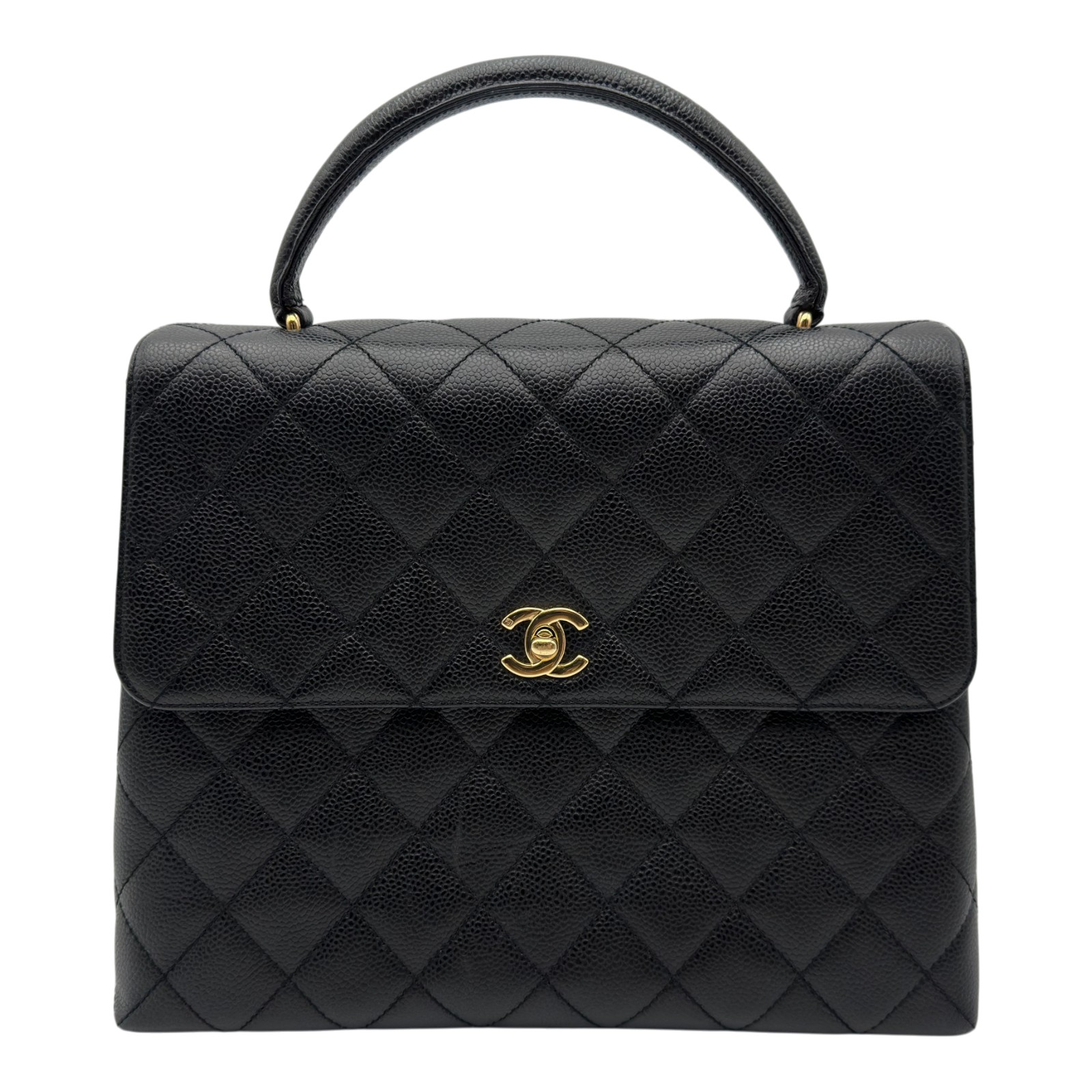 シャネル CHANEL とっ始め手持ち部分御徒面子 A12397 7番台 黒いこと ゴールド金具 キャビアひと肌 レディース ハンドバック【中古】