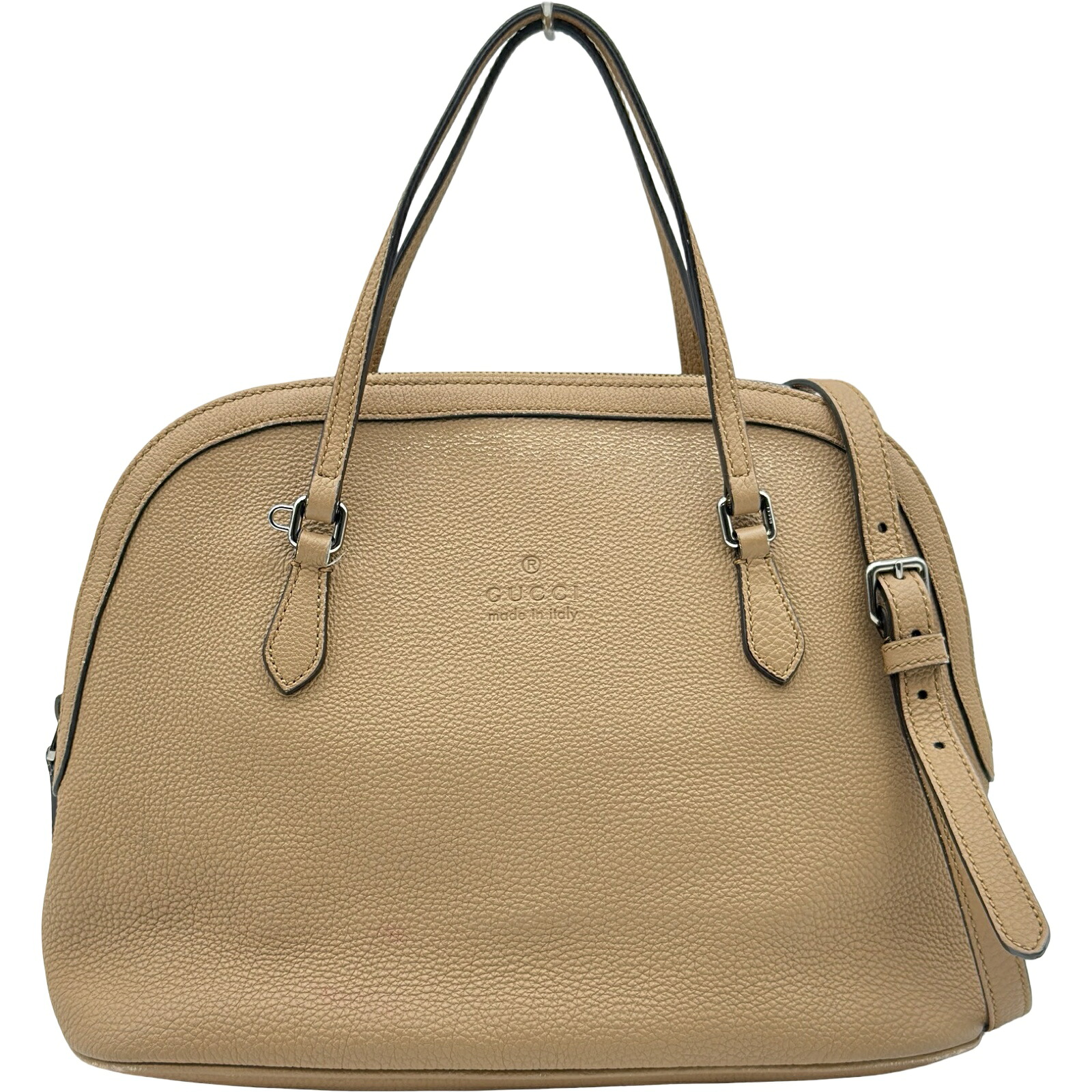 グッチ GUCCI 2WAYハンドバック 420023 ベージュ なめし革 レディース トートバッグ ショルダーバッグ【中古】