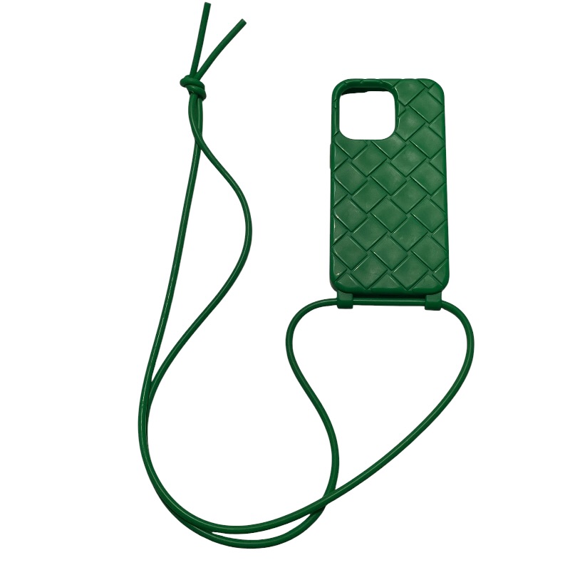 ボッテガ・ヴェネタ BOTTEGA VENETA iPhone15PRO容れもの 緑であること ケイ素樹脂 レディース 余分の物小物【中古】