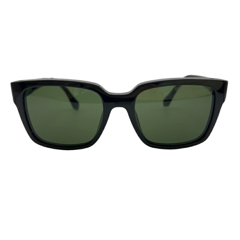 ルイ・ヴィトン LOUIS VUITTON 黒眼鏡・LVグライド・スクエア Z1692E 黒いこと ゴールド金具 アセテート メンズ 黒眼鏡【中古】