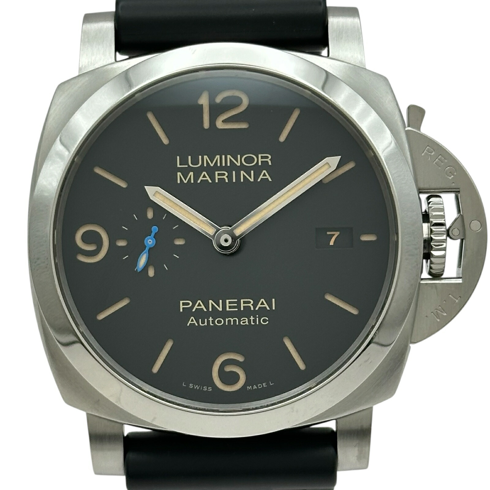 パネライ PANERAI ルミノール マリーナ PAM01312 黒いこと ステンレス鋼スチール写真 自動小銃一巻き メンズ ウオッチ【中古】