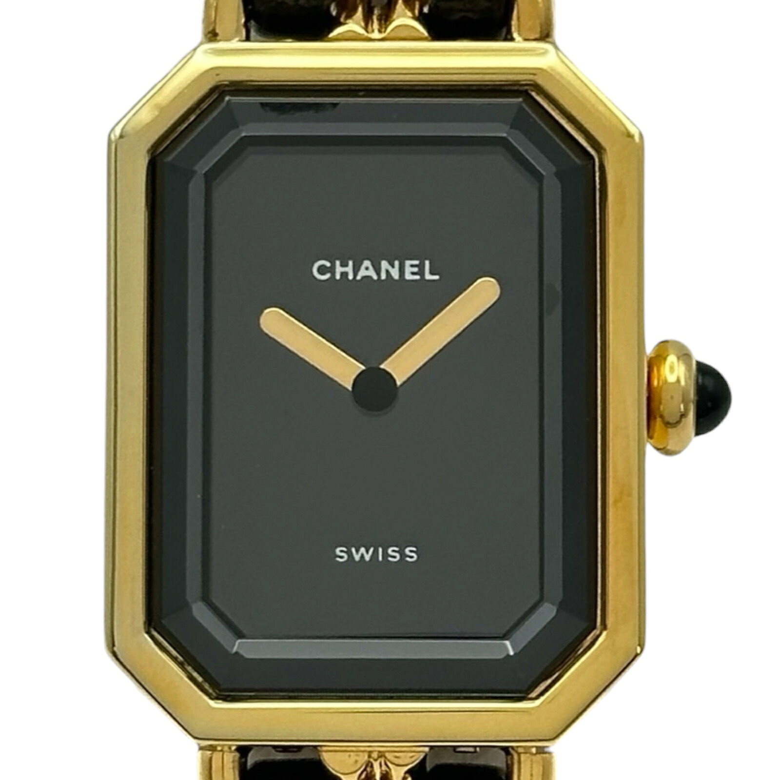 シャネル CHANEL プルミエール S H0001 黒いこと ゴールドプレーテッド 石英 レディース ウオッチ【中古】