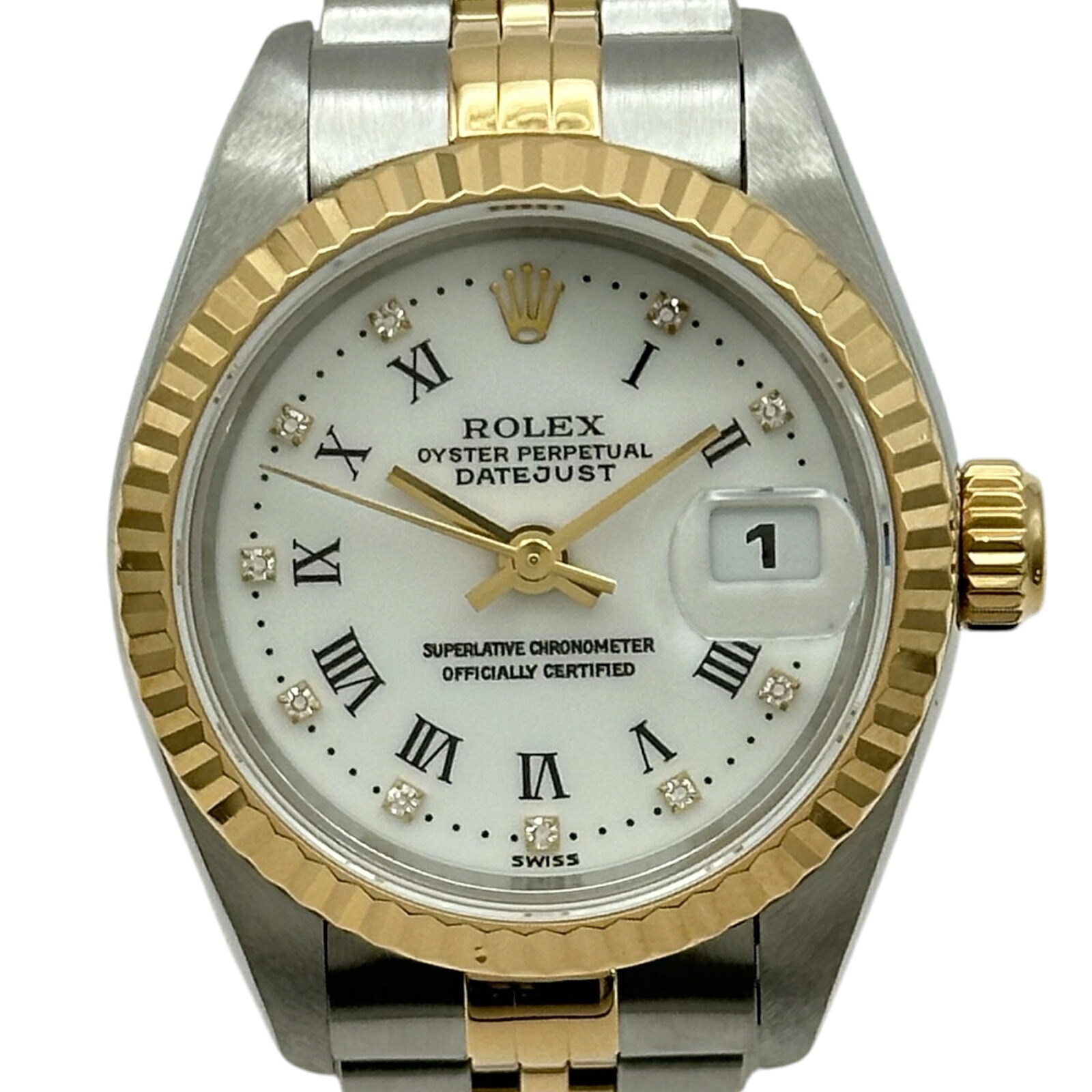ロレックス ROLEX デイトジャスト 69173G ホワイト ゴールド/ステンレススチール 自動巻き レディース 腕時計【中古】|OKURA(おお蔵)店