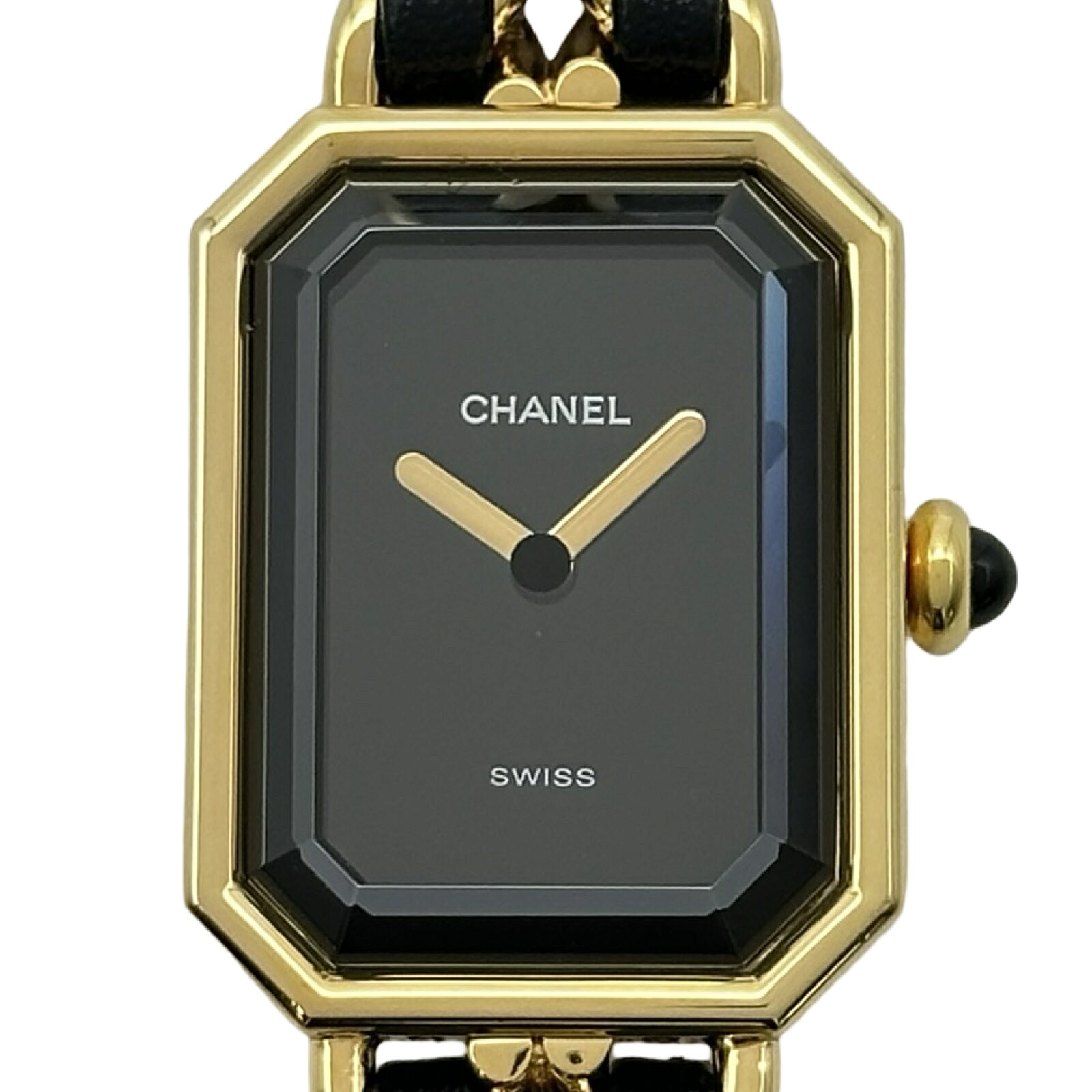 シャネル CHANEL プルミエール L H0001 黒いこと ゴールドプレーテッド 石英 レディース ウオッチ【中古】