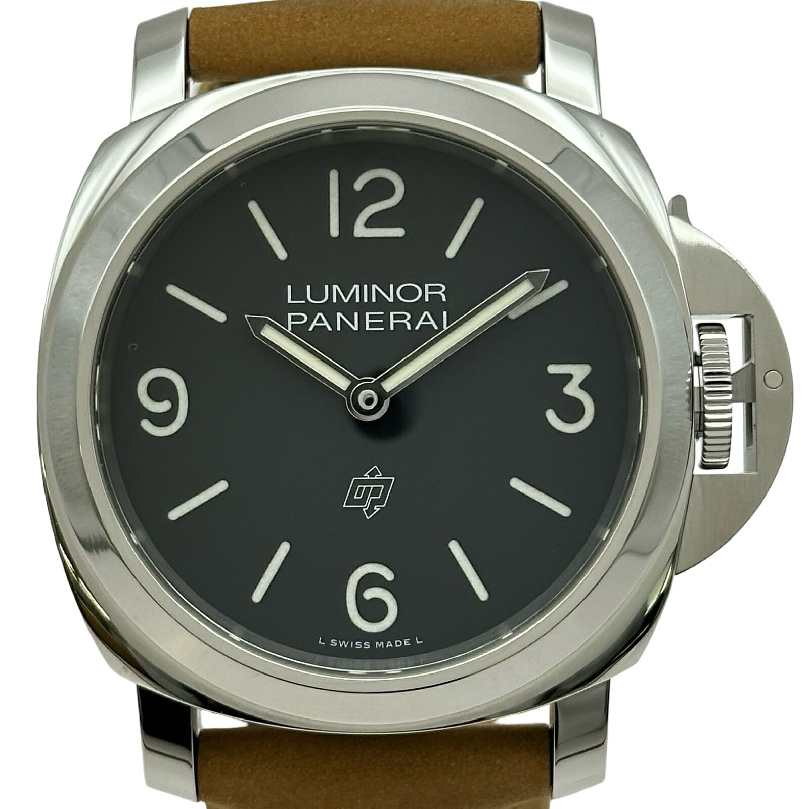 パネライ PANERAI ルミノール 軍事基地 ロゴタイプ PAM01086 黒いこと ステンレス鋼スチール写真 手一巻き メンズ ウオッチ【中古】