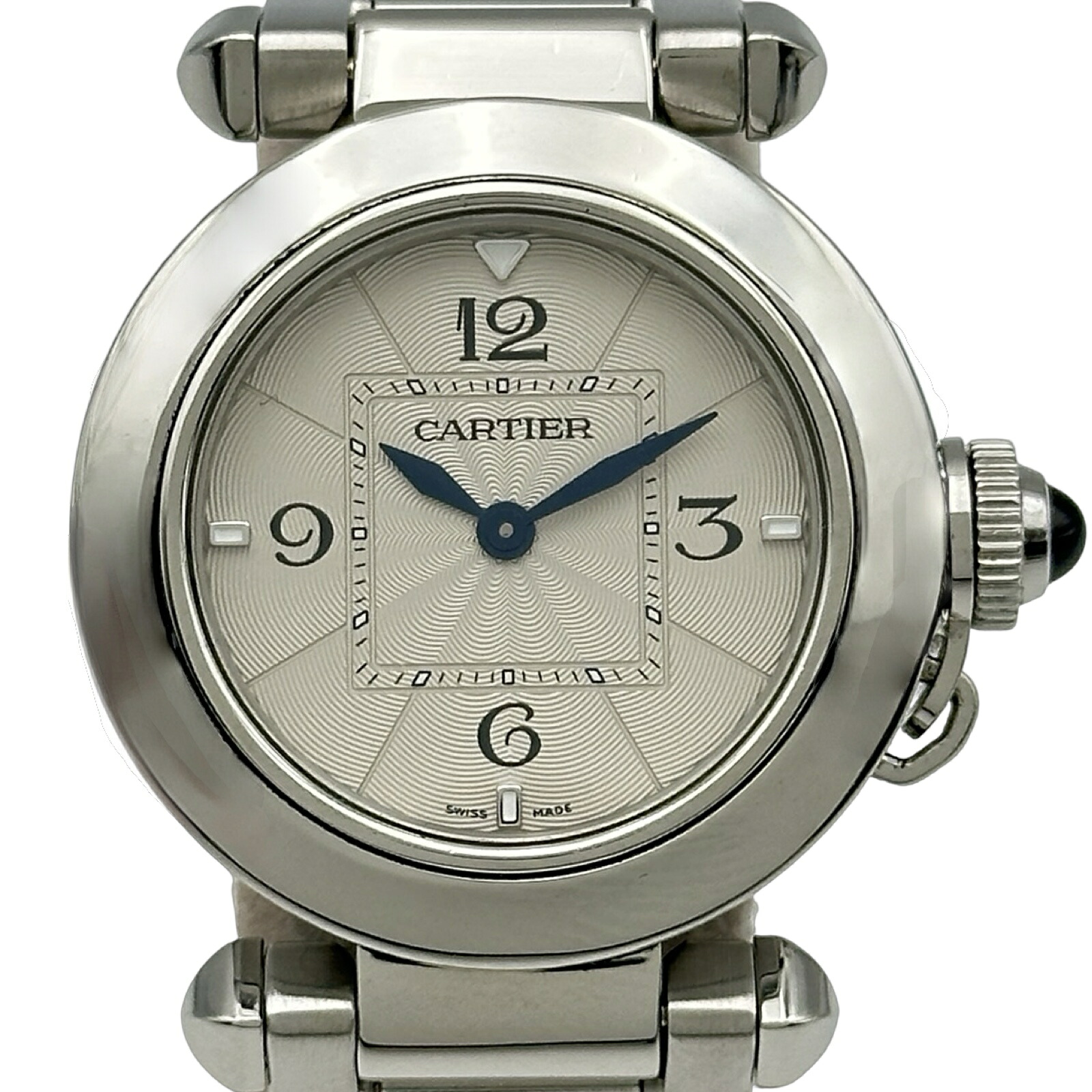 カルティエ Cartier パシャドゥカルティエ 30mm WSPA0021 シルバー ステンレススチール クオーツ レディース 腕時計【中古】｜OKURA（おお蔵）店