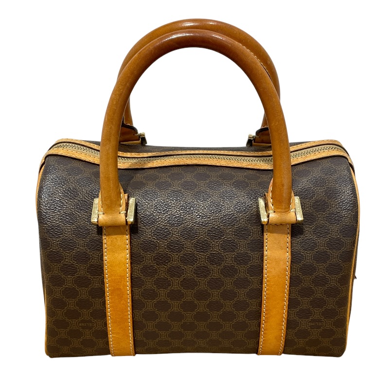 セリーヌ CELINE マカダム スモールボストンバッグ PVC レディース ハンドバック【中古】
