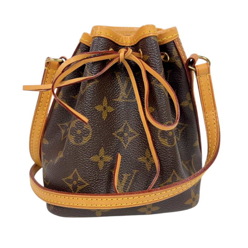 ルイ・ヴィトン LOUIS VUITTON ナノ・ノエ M41346 赤銅色 モノグラム ユニ一発やる ショルダーバッグ【中古】