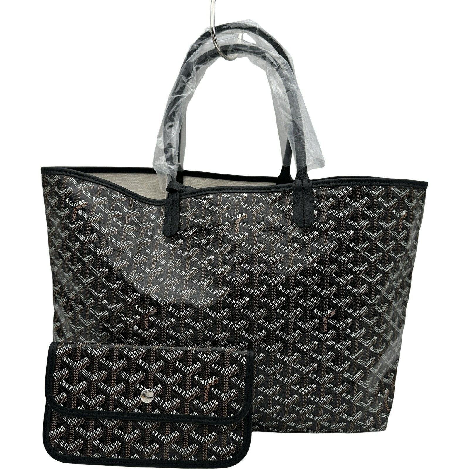 ゴヤール GOYARD サンルイPM 黒いこと ゴヤールディンキャンバス レディース ハンドバック【中古】