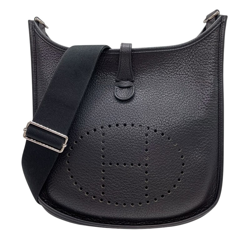 エルメス HERMES エヴリン3 PM □M刻 黒いこと しろがね色金具 トリヨンクレマンス レディース ショルダーバッグ【中古】