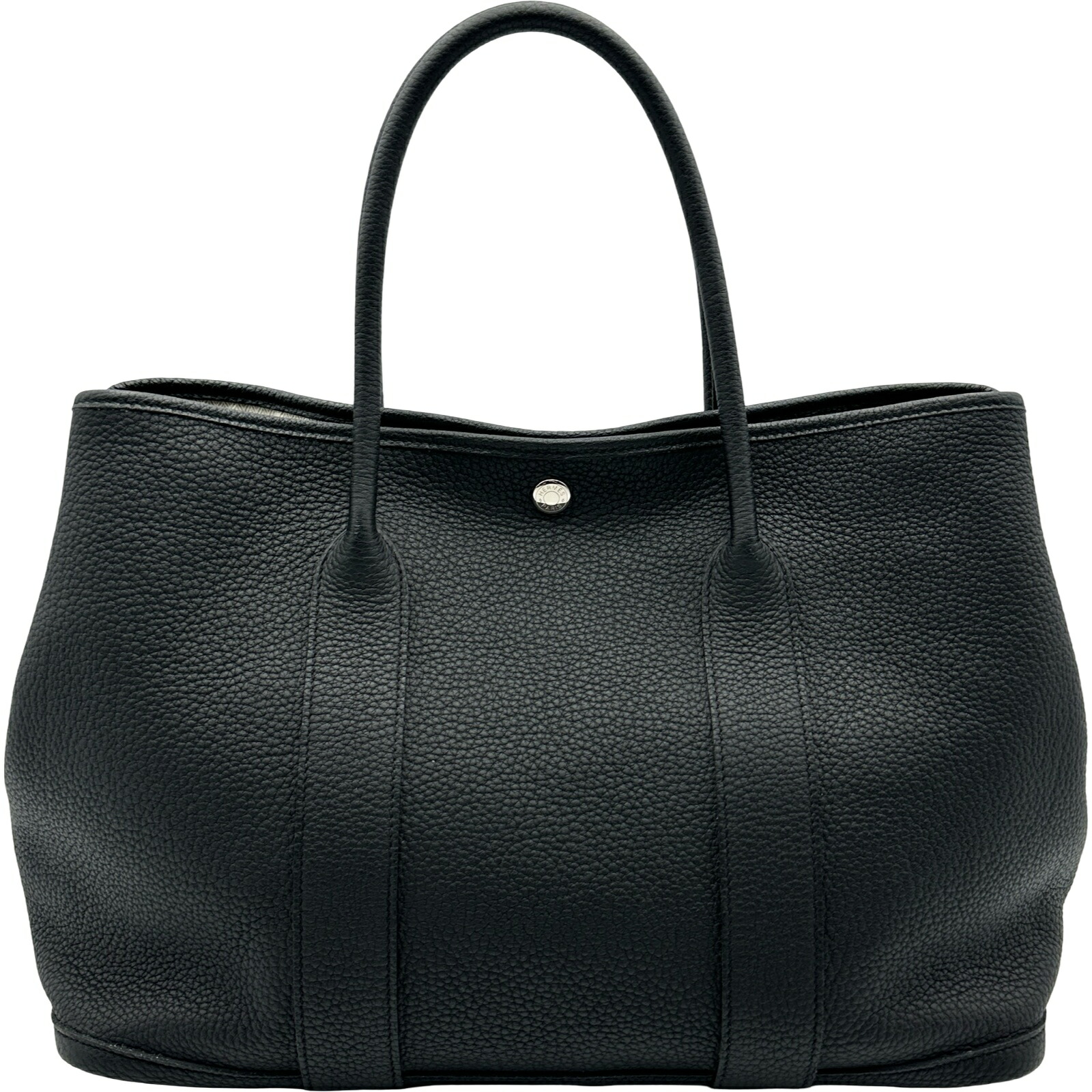 エルメス HERMES ガーデンパーティPM D刻印 ブラック/シルバー金具 ネゴンダ レディース トートバッグ【中古】|OKURA(おお蔵)店