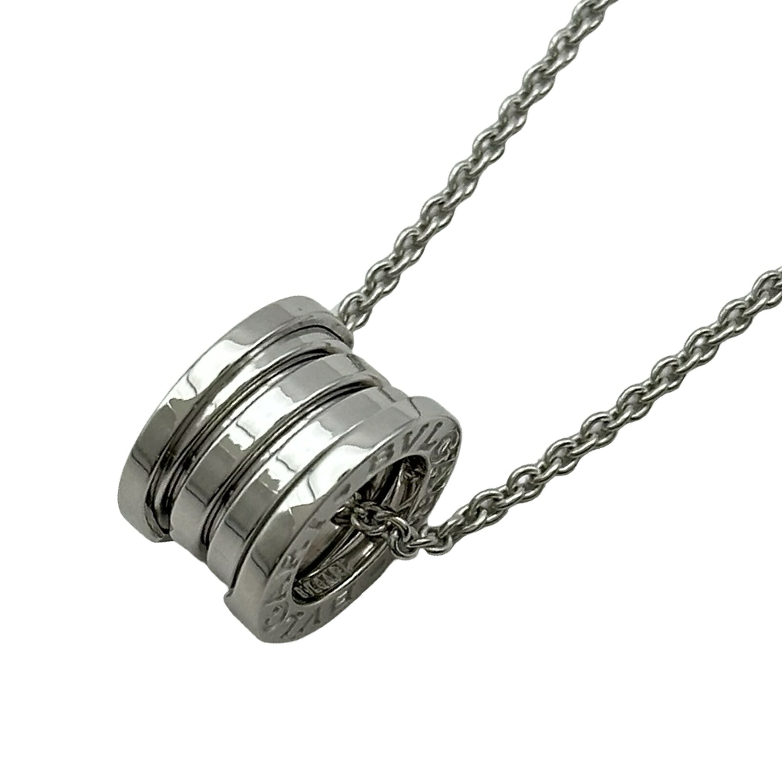 ブルガリ BVLGARI ビーゼロワン ネックレス ホワイトゴールド 750 ジュエリー【中古】｜OKURA（おお蔵）店