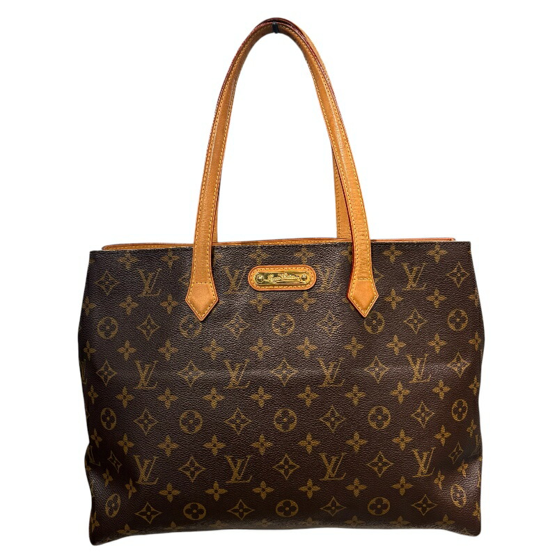 ルイ・ヴィトン LOUIS VUITTON ウィルシャーMM M45644 ブラウン モノグラム レディース トートバッグ【中古】｜OKURA（おお蔵）店
