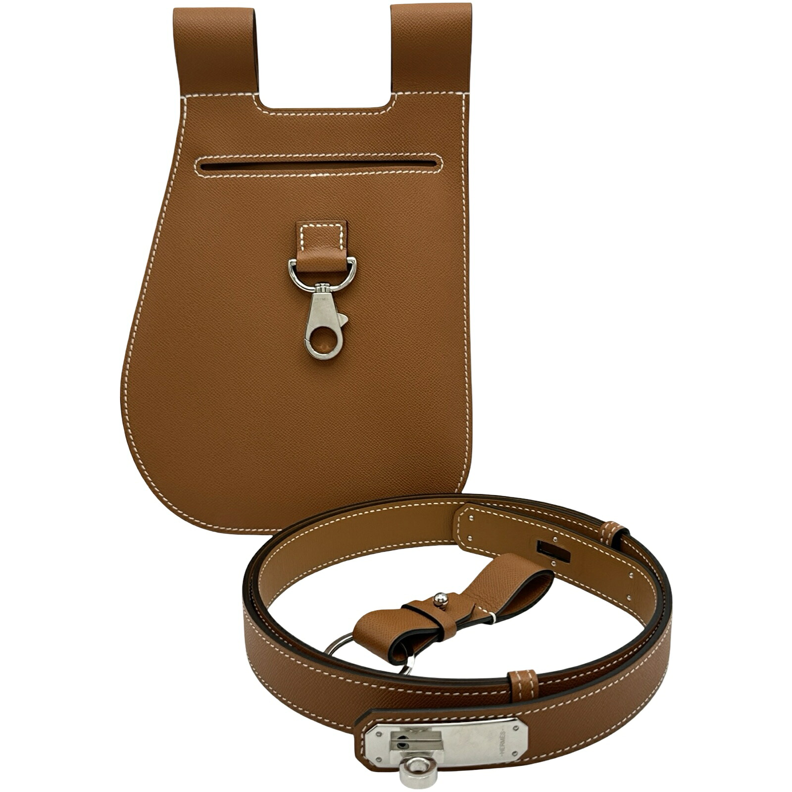 エルメス HERMES オーケリームーブ24 ベルト W刻印 ゴールド/シルバー金具 マダム レディース ウエストバッグ【中古】｜OKURA（おお蔵）店