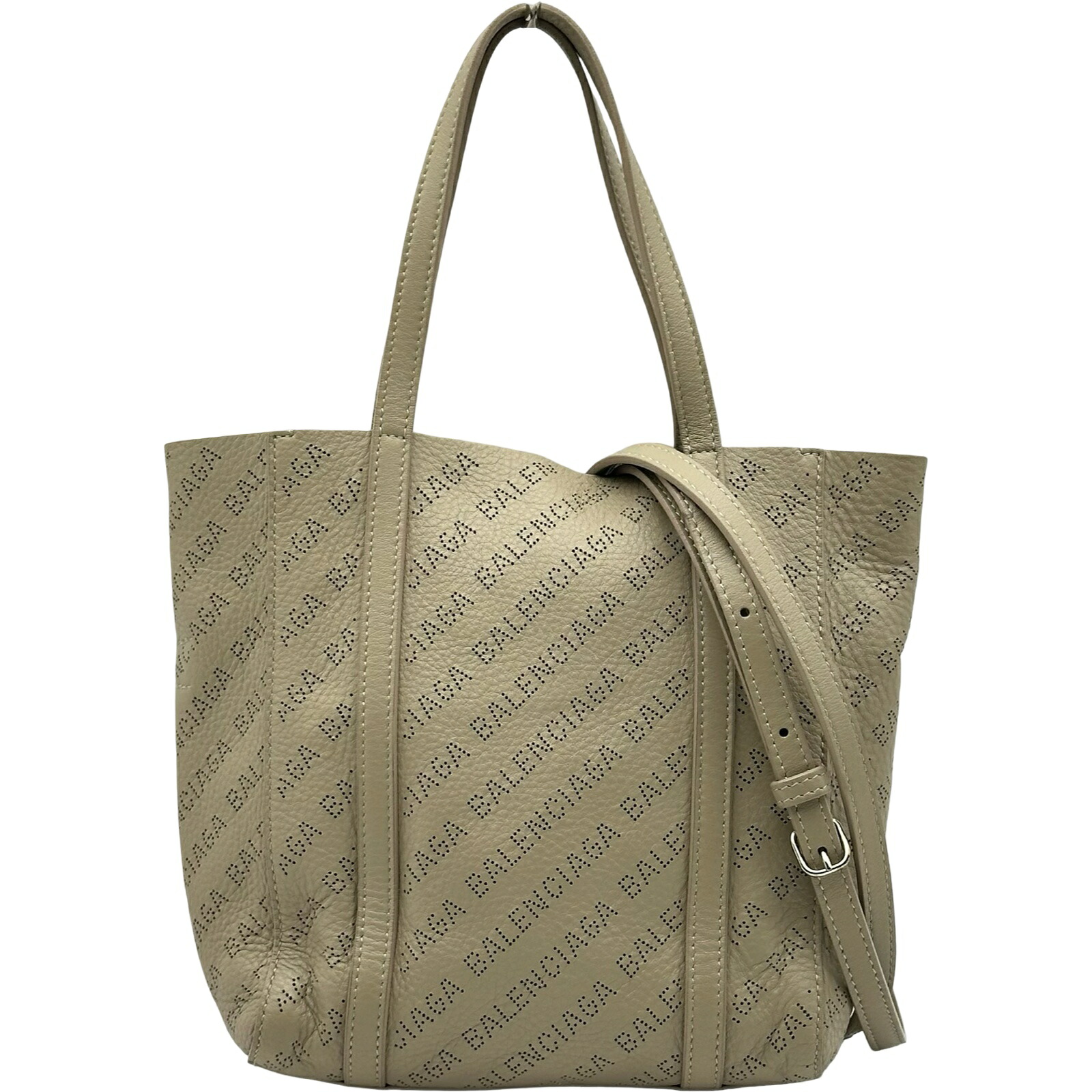 バレンシアガ BALENCIAGA エブリデイトートXXS 551815 ベージュ レザー レディース ショルダーバッグ【中古】|OKURA(おお蔵)店
