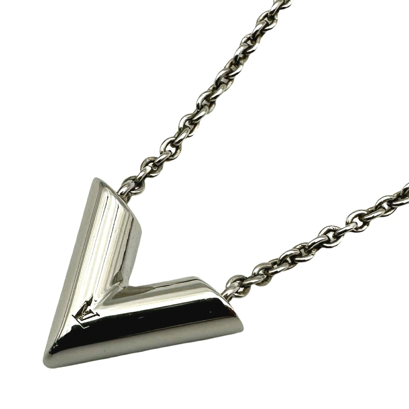 ルイ・ヴィトン LOUIS VUITTON ネックレス・エセンシャルV M63197 シルバー メタル アクセサリー レディース【中古】｜OKURA（おお蔵）店