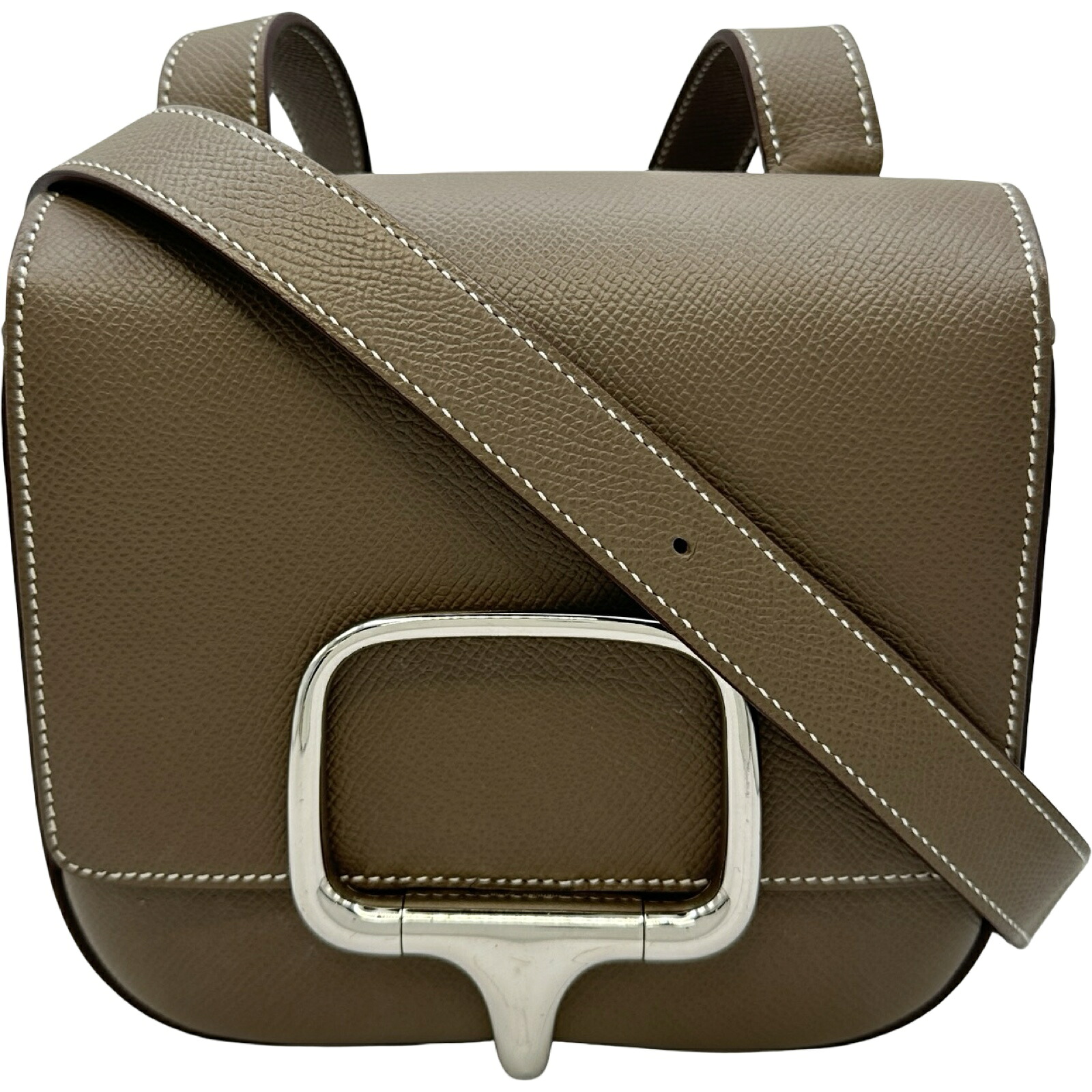 エルメス HERMES デッカラヴァッレリア ミニ W刻印 エトゥープ シルバー金具 エプソン レディース ショルダーバッグ【中古】|OKURA(おお蔵)店