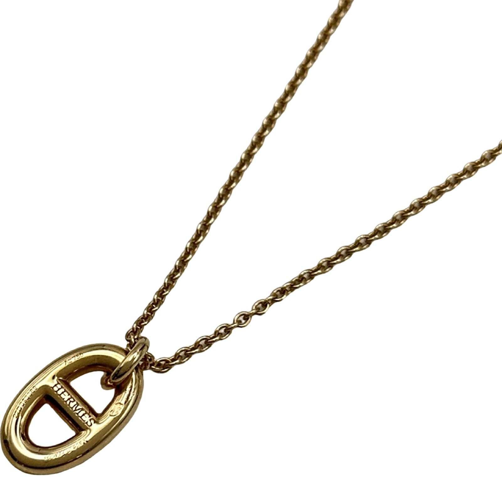 エルメス HERMES ファランドールネックレス ピンクゴールド Au750 ジュエリー【中古】|OKURA(おお蔵)店
