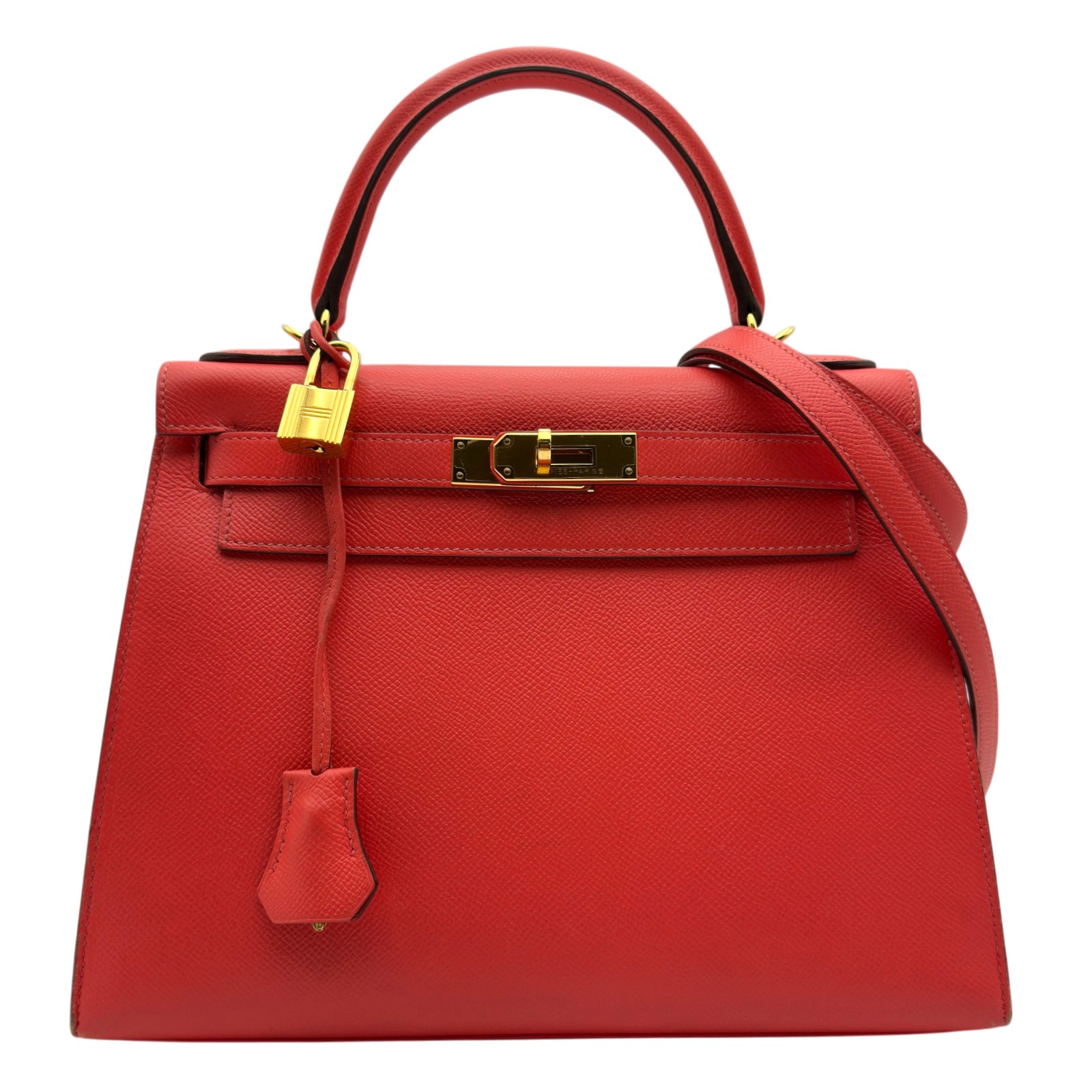 エルメス HERMES ケリー28 外縫い X刻 ローズジャイプール ゴールド金具 エプソン レディース ショルダーバッグ【中古】|OKURA(おお蔵)店