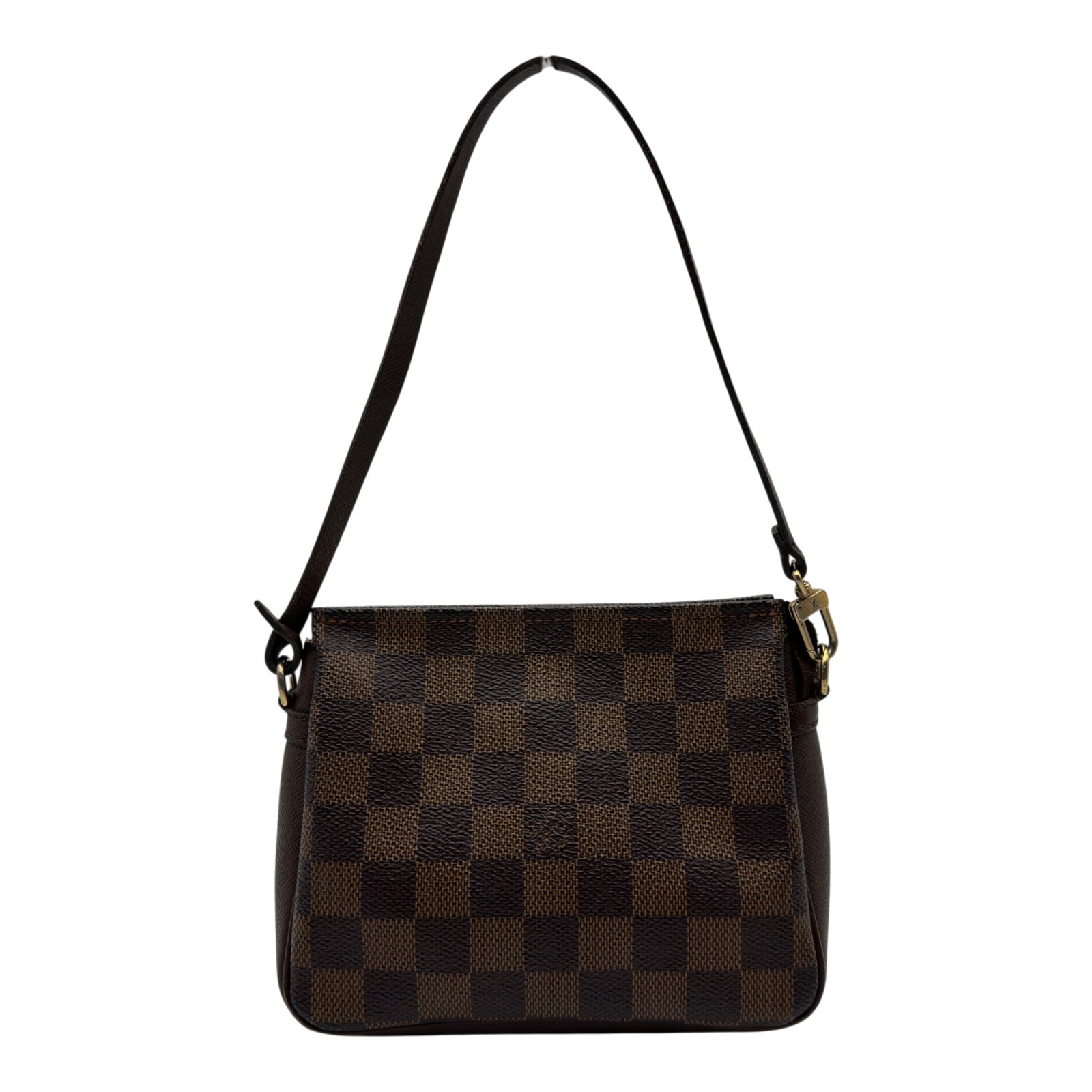 ルイ・ヴィトン LOUIS VUITTON トゥルース・メイクアップ N51982 ブラウン ダミエ/レザー レディース ハンドバッグ【中古】｜OKURA（おお蔵）店