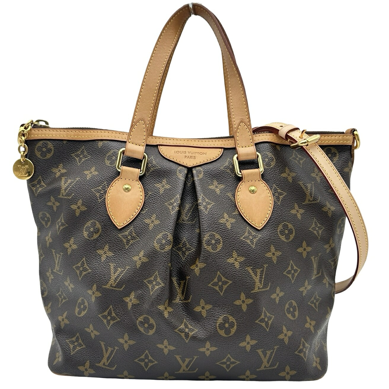 ルイ・ヴィトン LOUIS VUITTON パレルモPM M40145 ブラウン モノグラム・キャンバス レディース ショルダーバッグ【中古】|OKURA(おお蔵)店