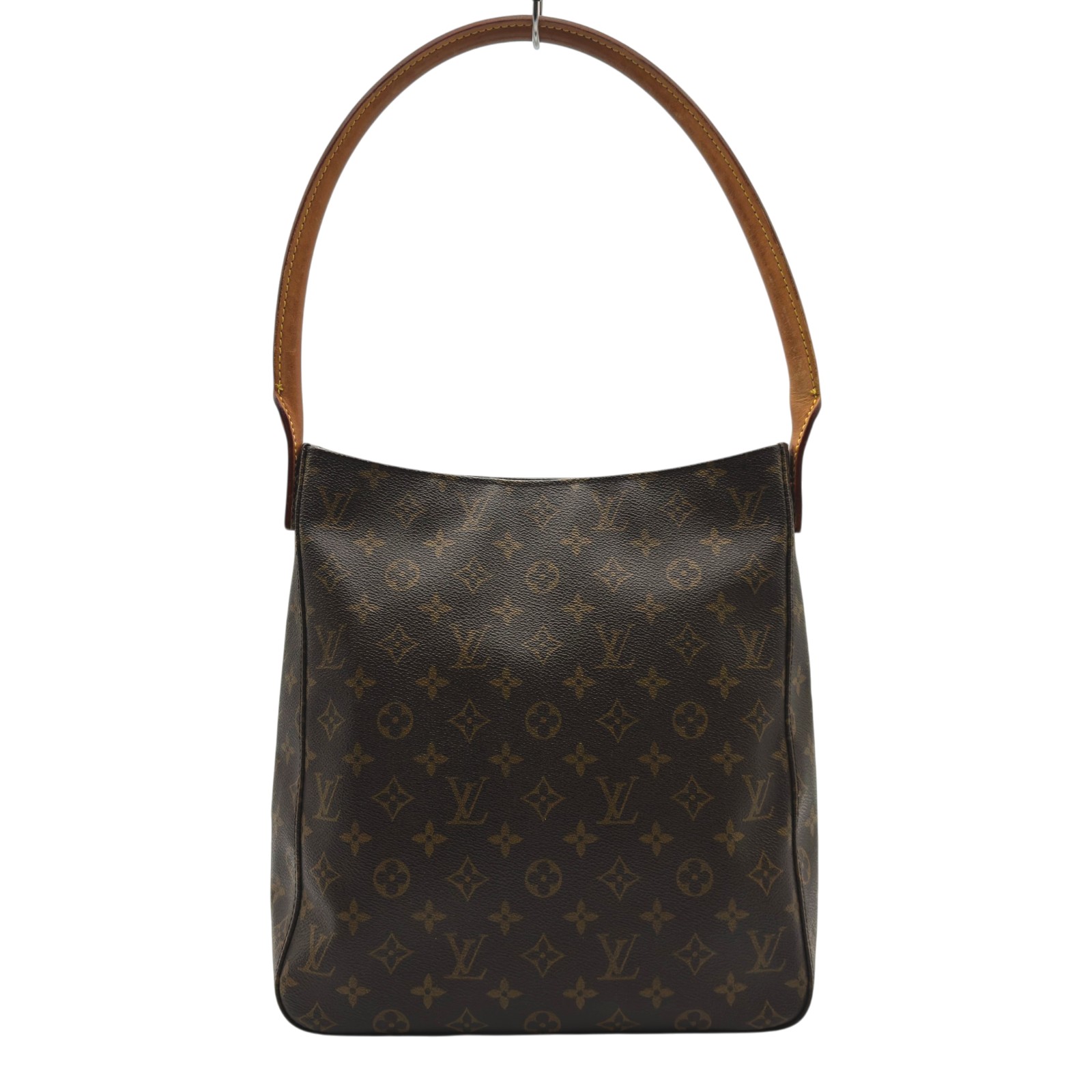 ルイ・ヴィトン LOUIS VUITTON ルーピングGM M51145 ブラウン モノグラム/レザー レディース ショルダーバッグ【中古】｜OKURA（おお蔵）店