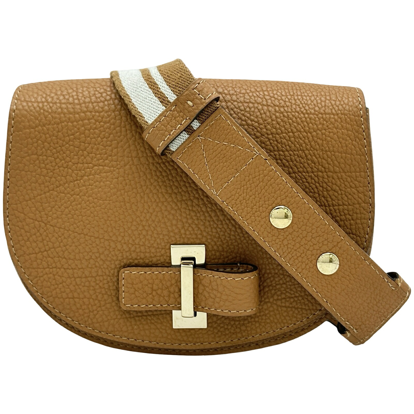 デルヴォー DELVAUX ミュタンベルトバッグ キャメル レザー レディース ショルダーバッグ【中古】｜OKURA（おお蔵）店