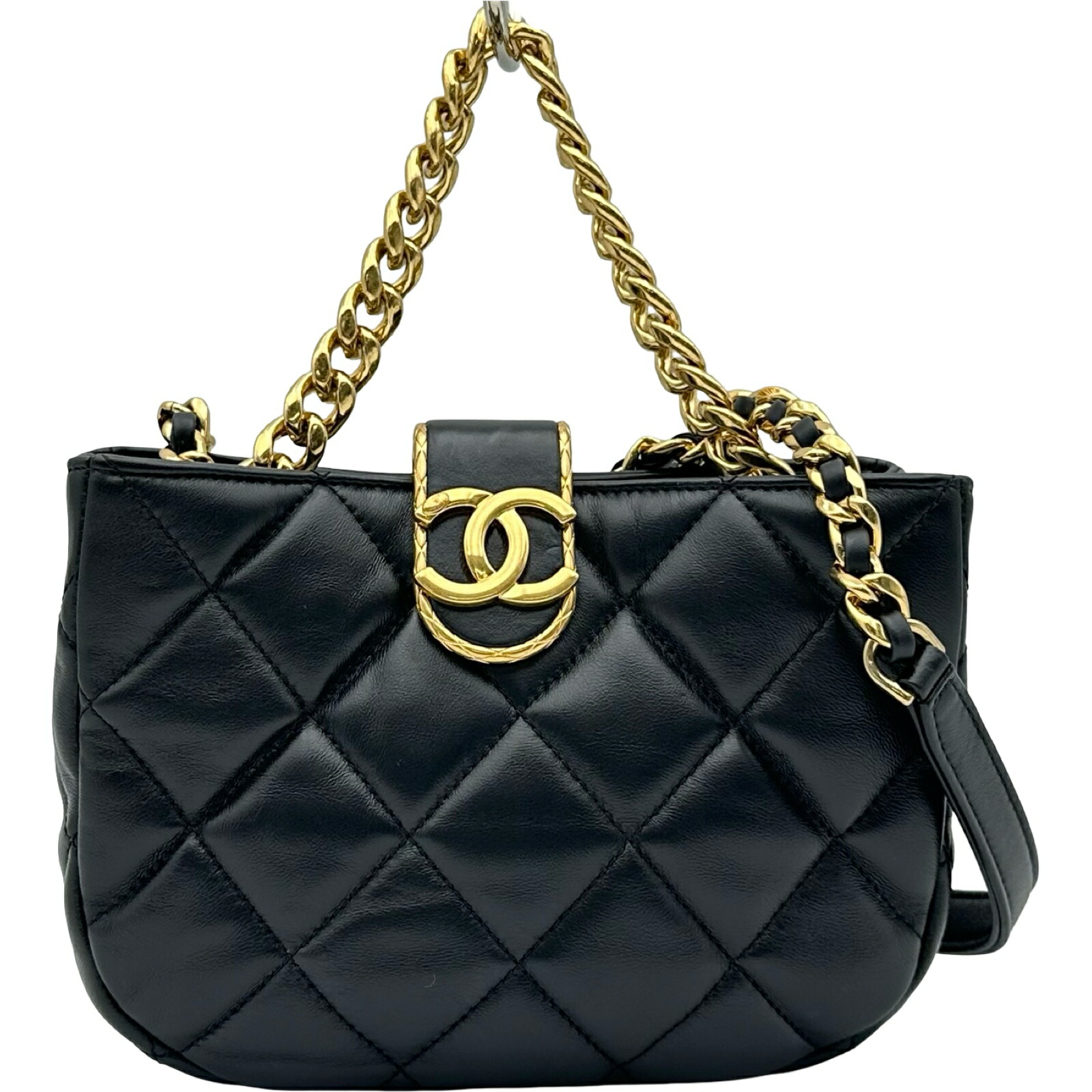 シャネル CHANEL マトラッセ チェーンショルダーバッグ AS3475 ブラック ゴールド金具 ラムスキン レディース ショルダーバッグ【中古】｜OKURA（おお蔵）店
