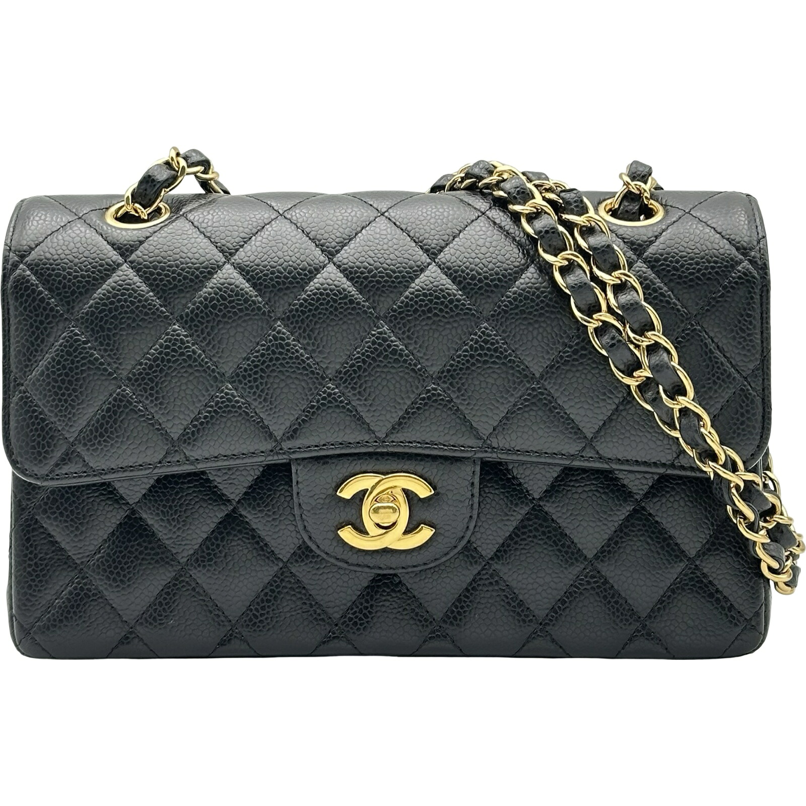 シャネル CHANEL マトラッセ23 A01113 ブラック ゴールド金具 キャビアスキン レディース ショルダーバッグ【中古】|OKURA(おお蔵)店