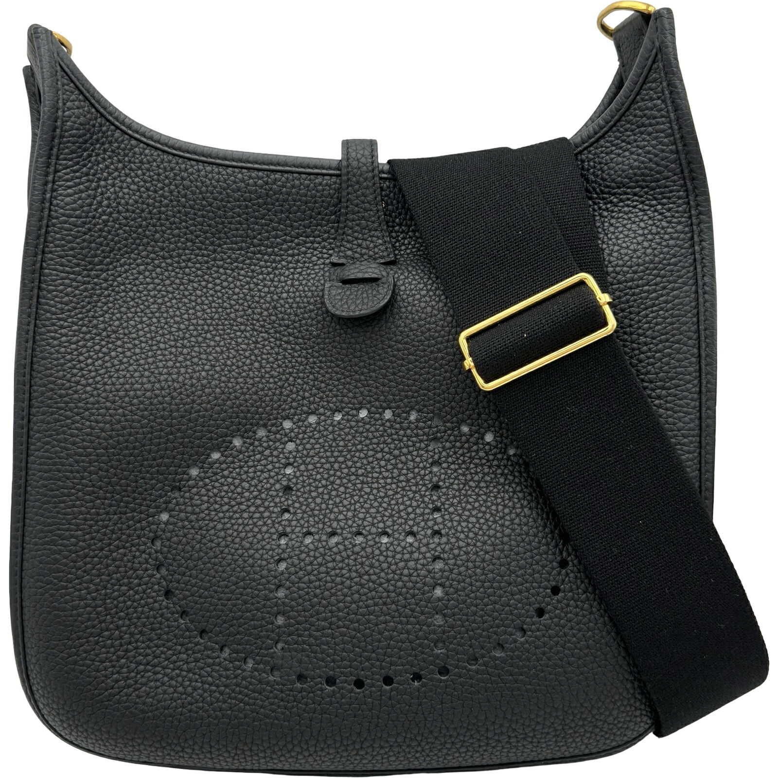 エルメス HERMES エヴリン3 PM Y刻印 ブラック ゴールド金具 トリヨン レディース ショルダーバッグ【中古】｜OKURA（おお蔵）店