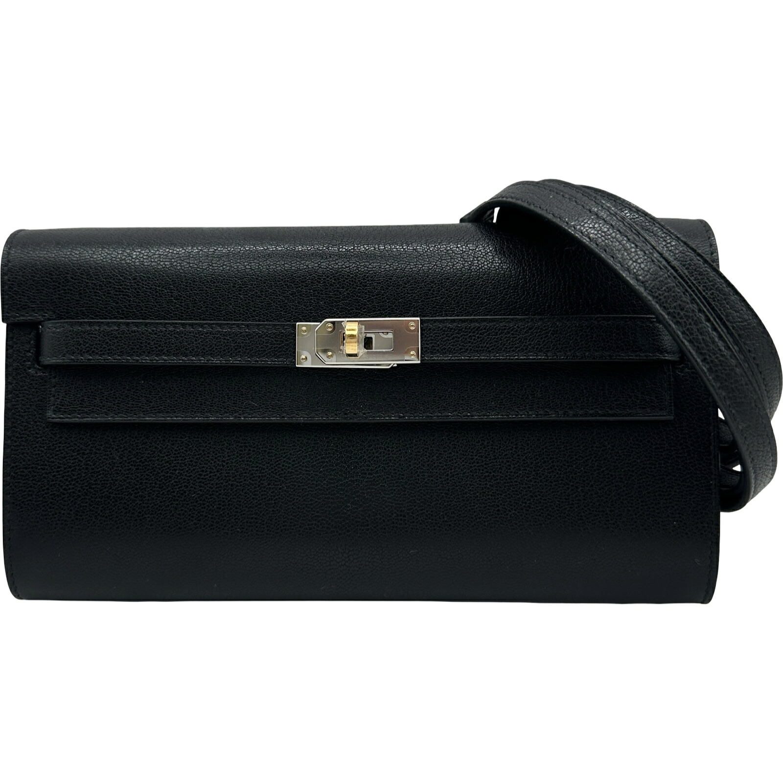 エルメス HERMES ケリートゥーゴー K刻印 ブラック シルバー/ゴールド金具 シェーブル レディース ショルダーバッグ【中古】｜OKURA（おお蔵）店 430,800円