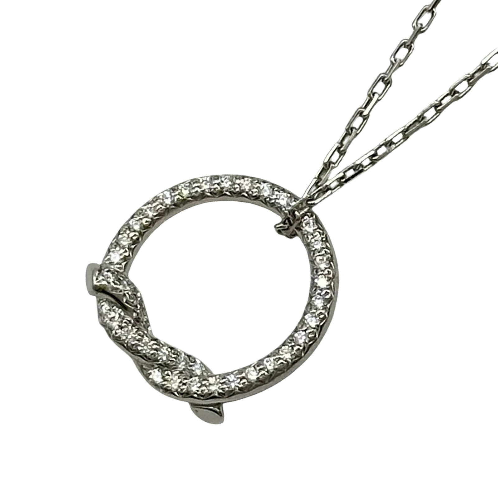 カルティエ Cartier アントルラセネックレス ホワイトゴールド 750 ダイヤモンド ジュエリー【中古】｜OKURA（おお蔵）店