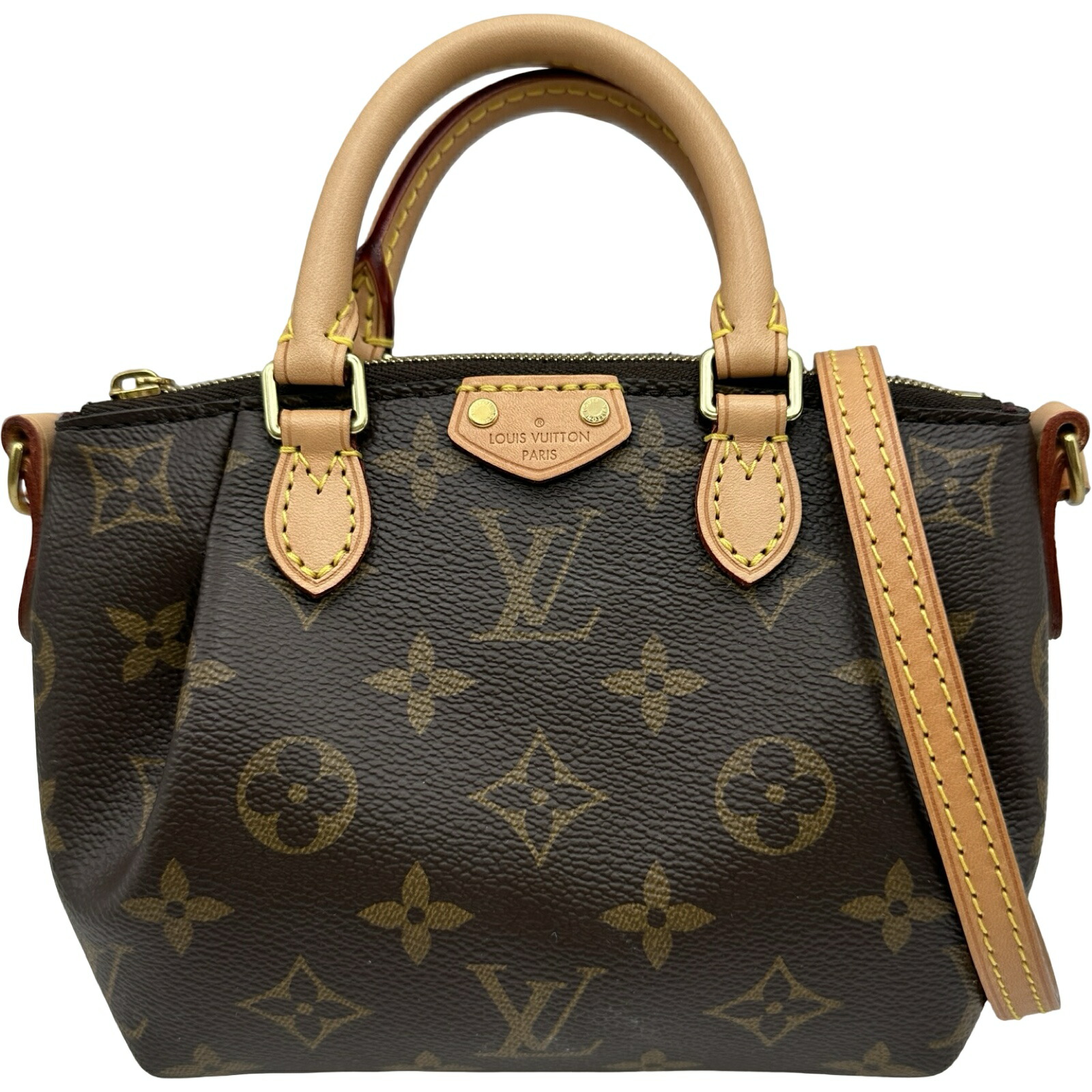 ルイ・ヴィトン LOUIS VUITTON ナノ・テュレン M61253 ブラウン モノグラム・キャンバス レディース ショルダーバッグ【中古】｜OKURA（おお蔵）店