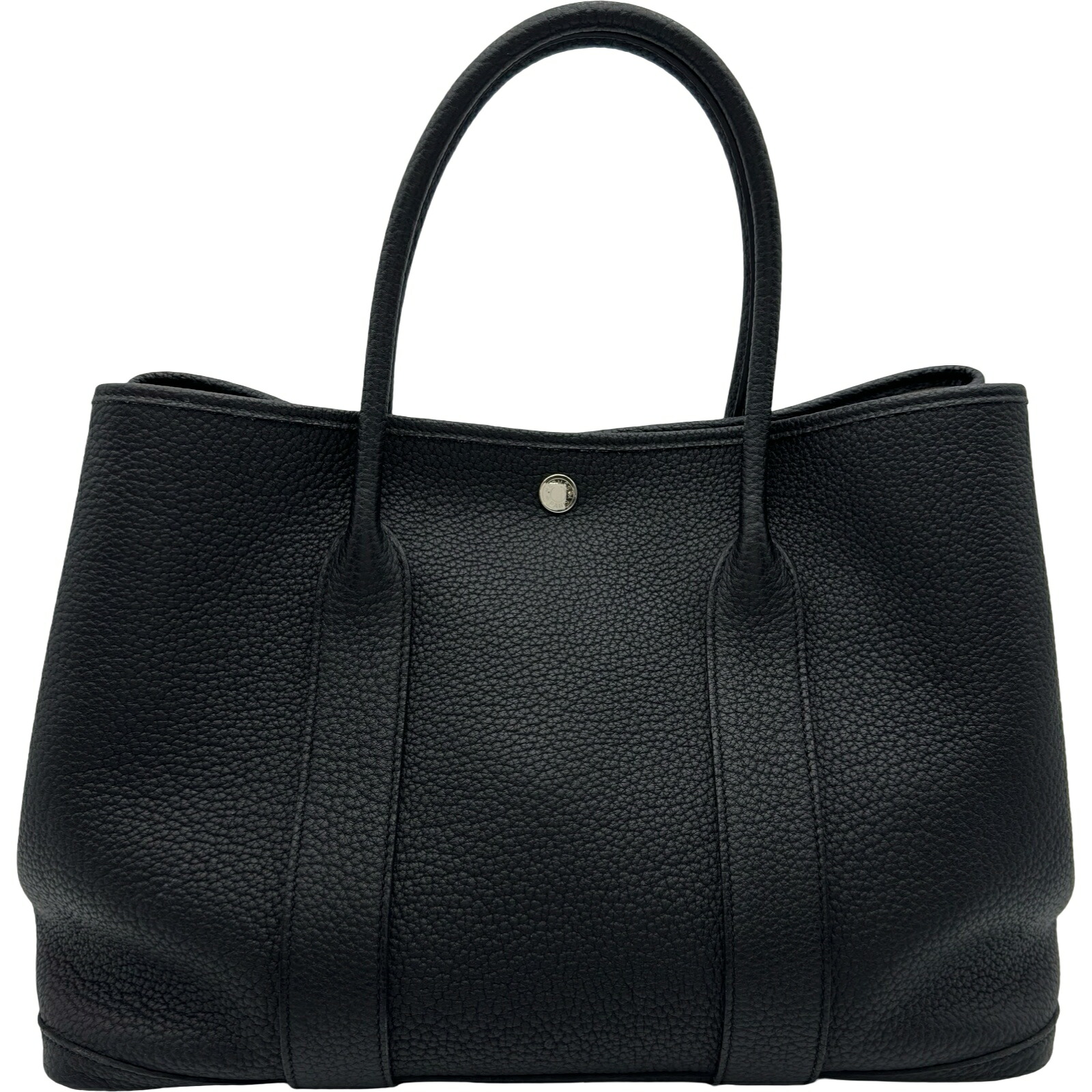エルメス HERMES ガーデンパーティPM Z刻印 ブラック シルバー金具 ネゴンダ レディース ハンドバッグ【中古】|OKURA(おお蔵)店