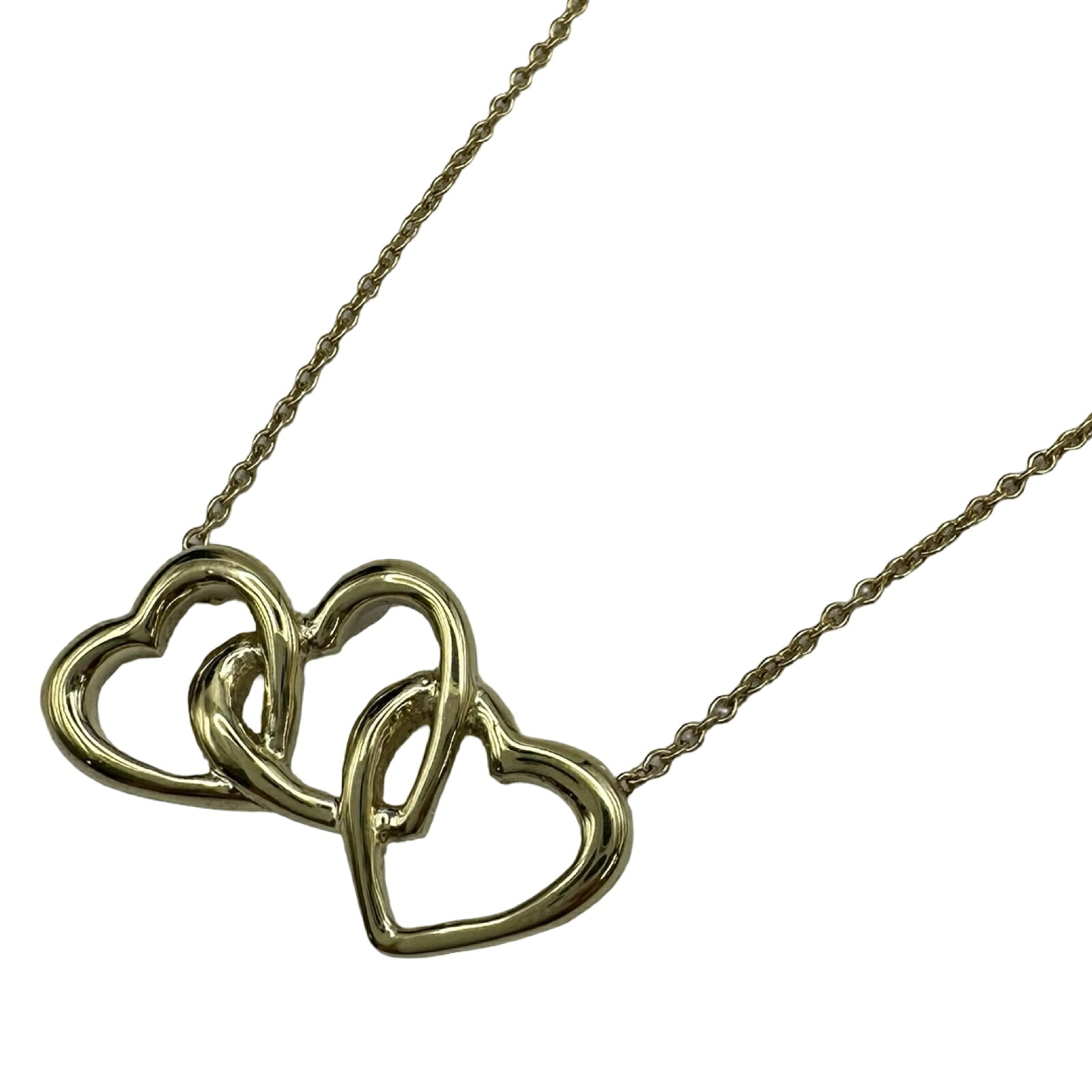 ティファニー TIFFANY＆CO トリプルハートネックレス ゴールド 750 ジュエリー【中古】｜OKURA（おお蔵）店